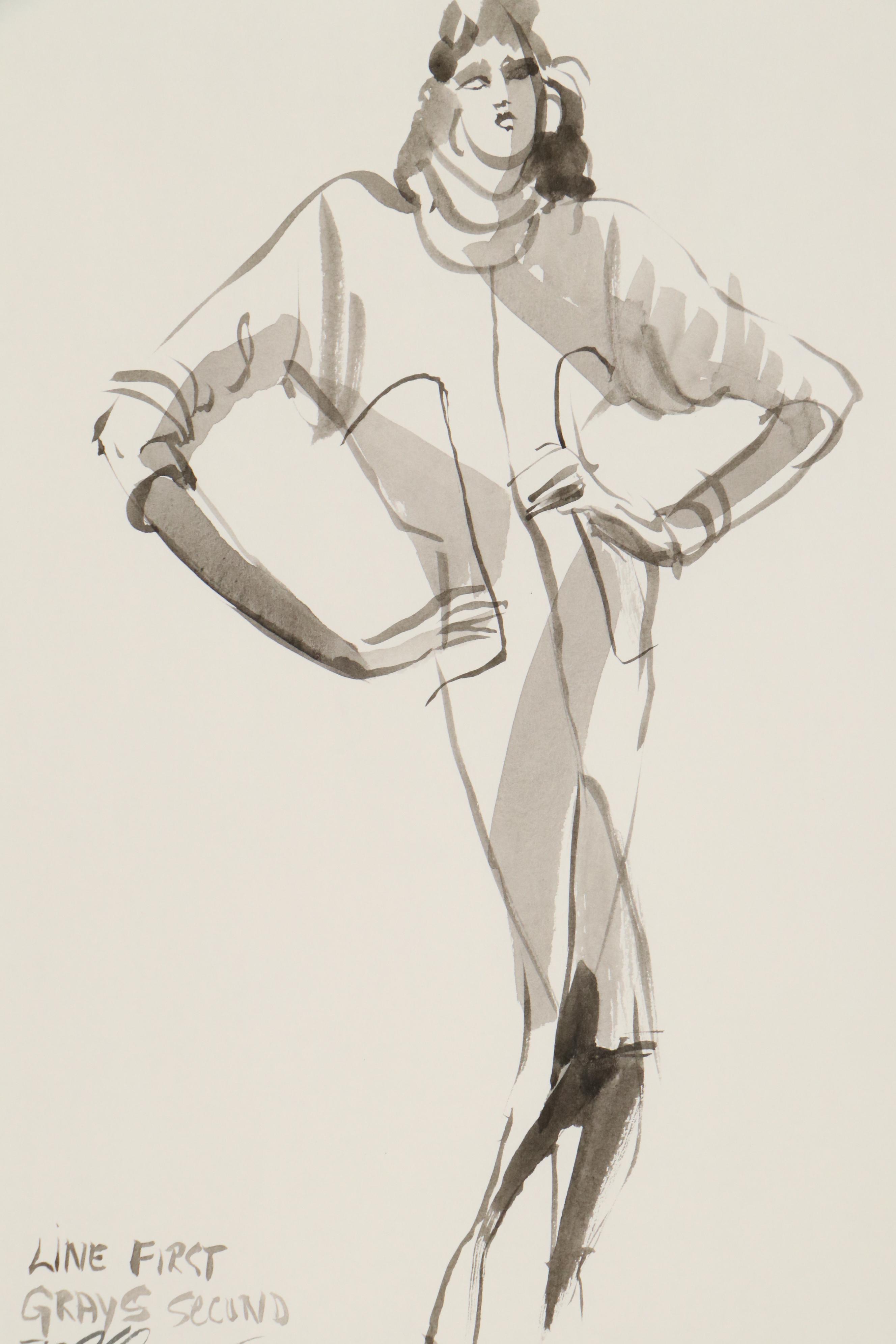 Margaret Voelker-Ferrier Fashion Illustration Watercolor