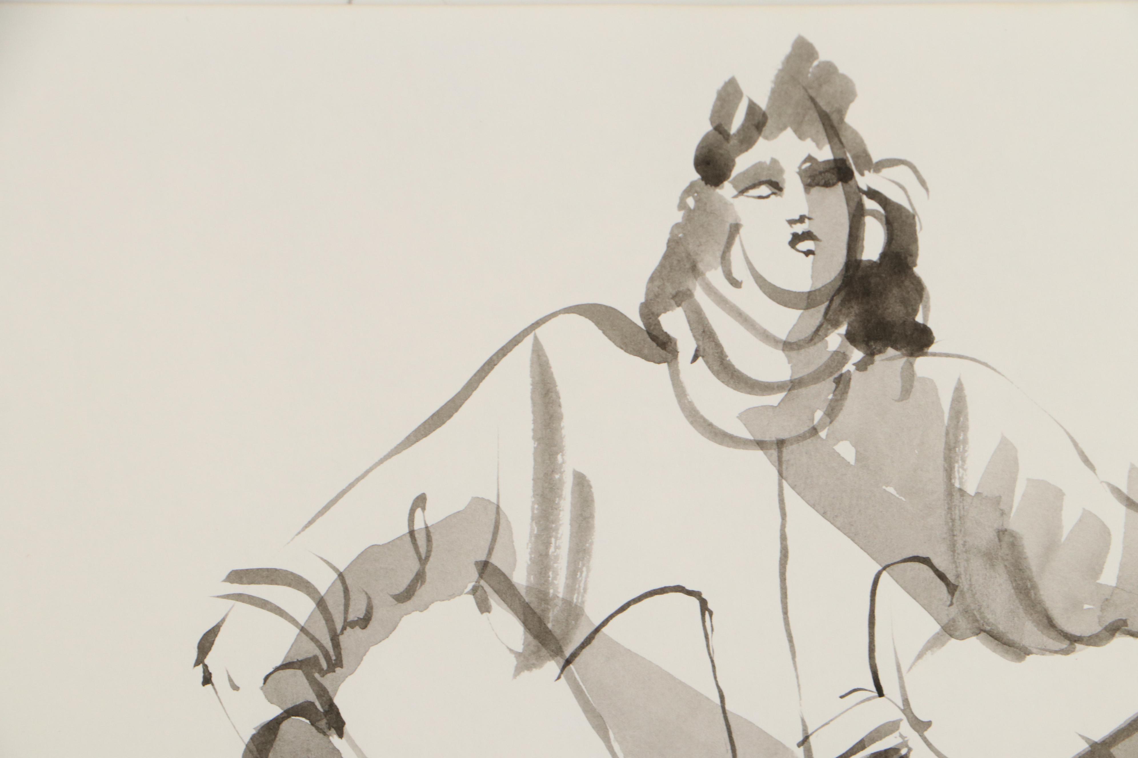 Margaret Voelker-Ferrier Fashion Illustration Watercolor