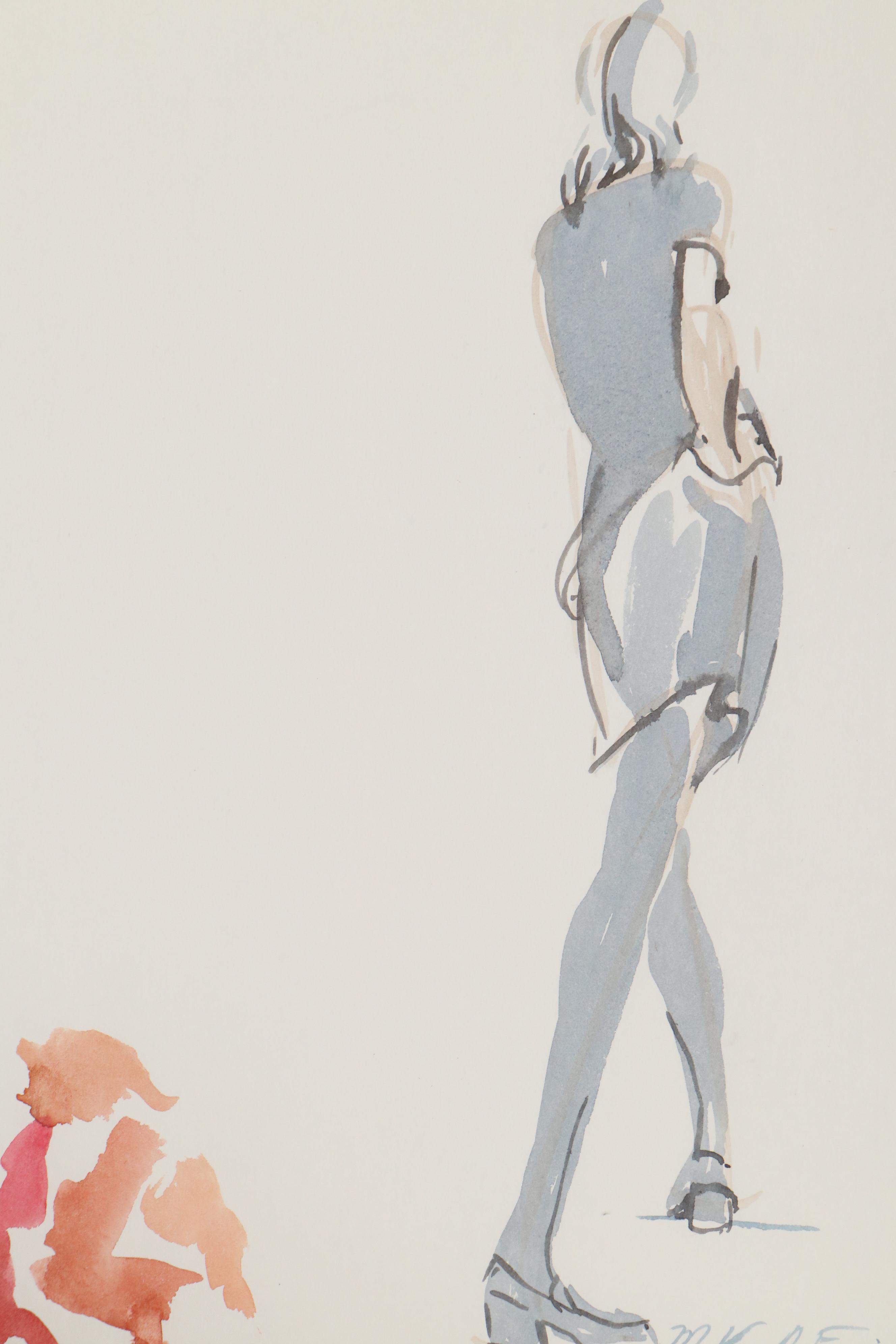 Margaret Voelker-Ferrier Watercolor Fashion Illustrations