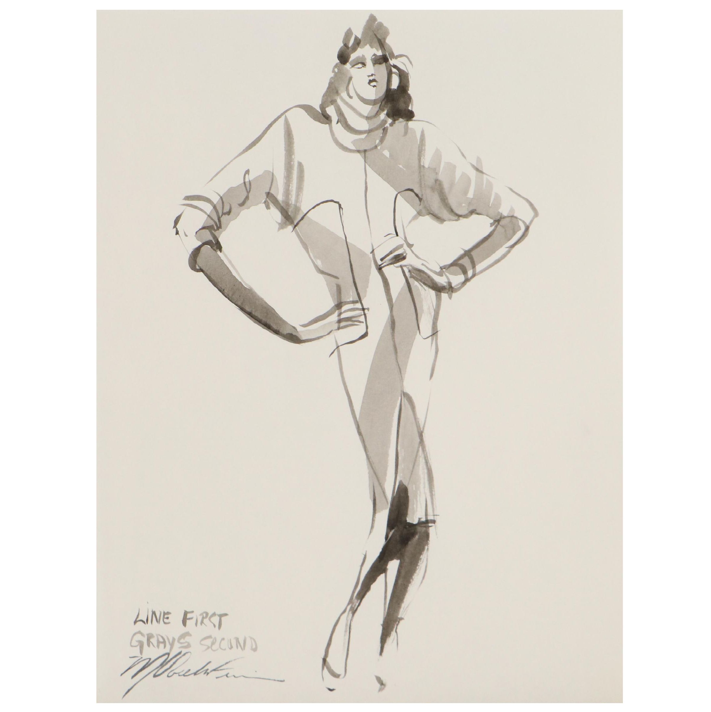 Margaret Voelker-Ferrier Fashion Illustration Watercolor