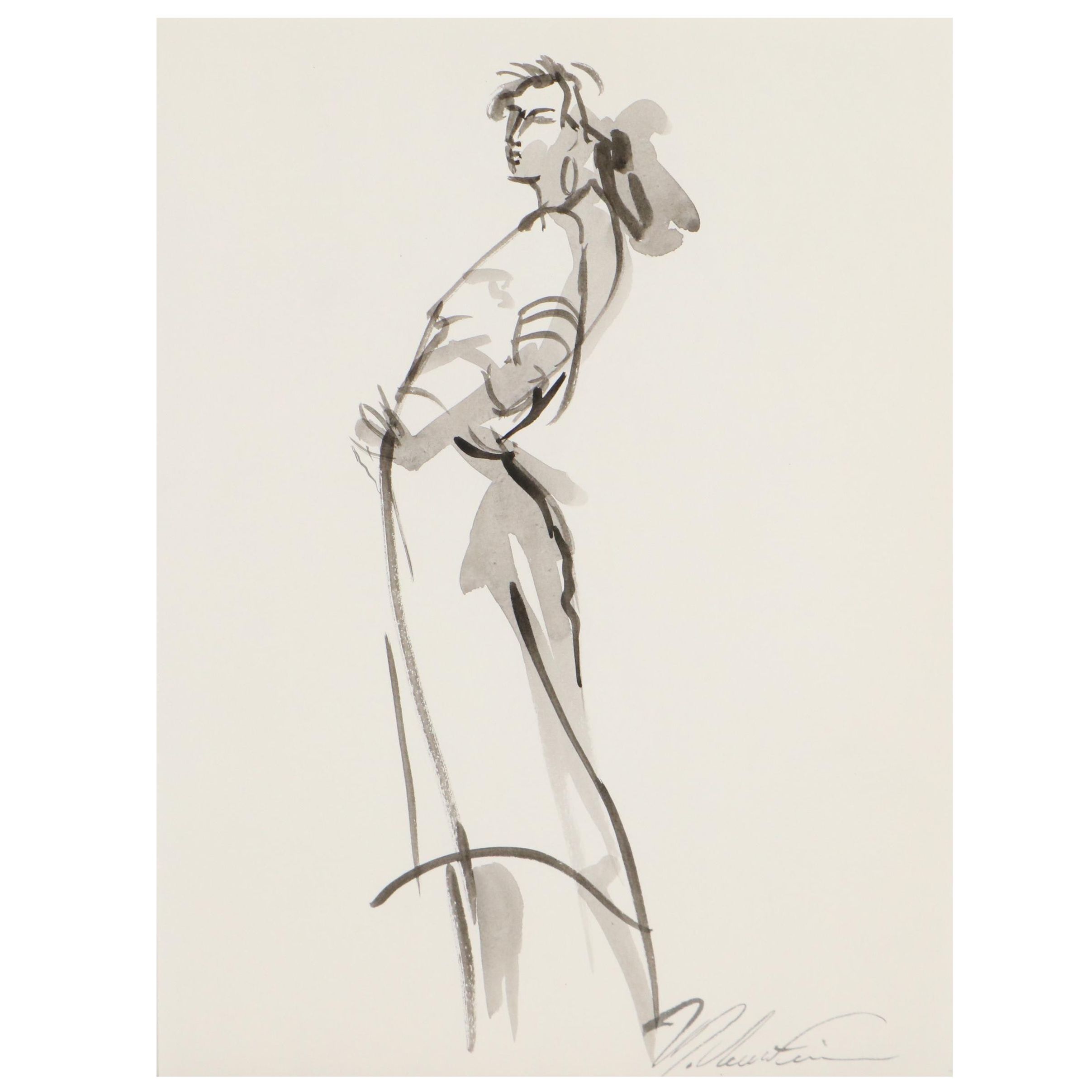 Margaret Voelker-Ferrier Watercolor Fashion Illustration