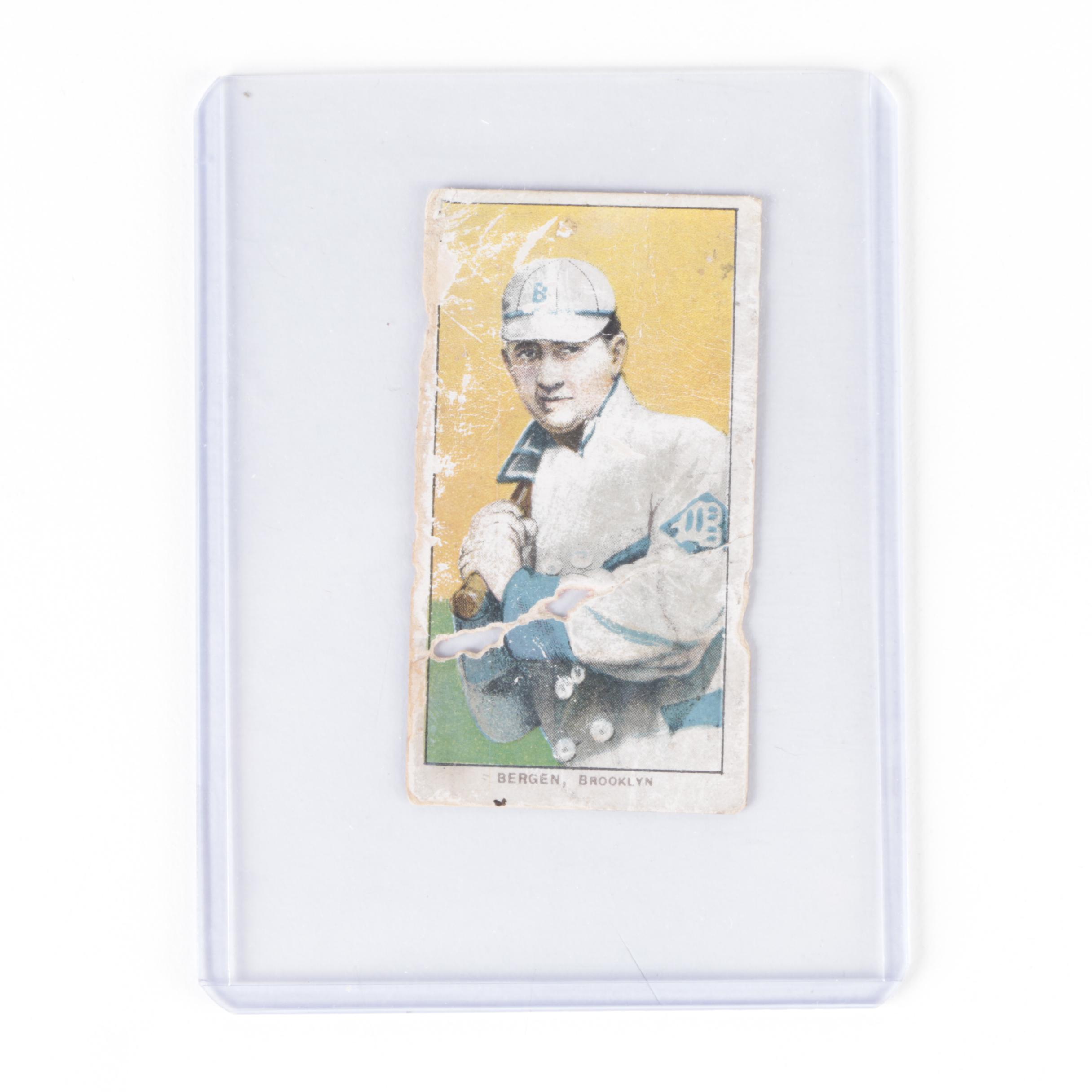 1909-1911 Bill Bergen and Al Burch Brooklyn Sweet Caporal "T206" Baseball Cards