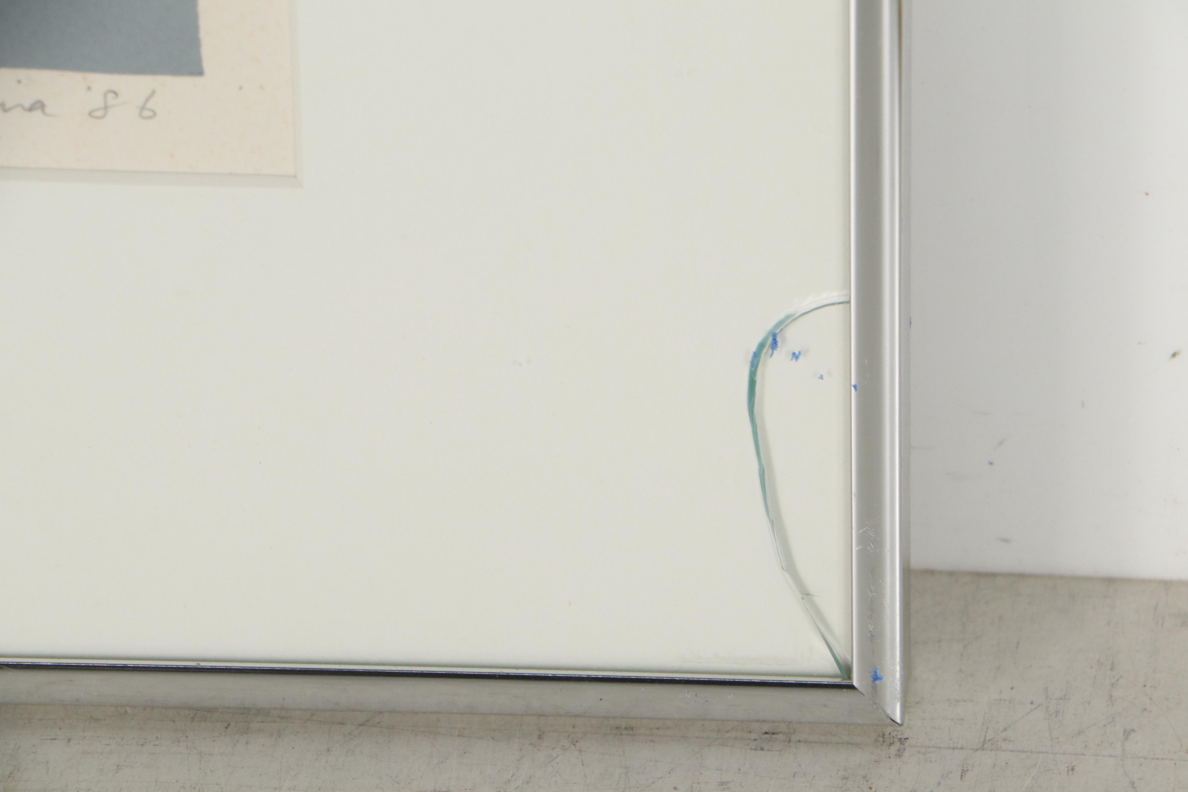 Shunji Sakuyama Lithograph "Historic Park Slope Series (Prickly Fruit)," 1986