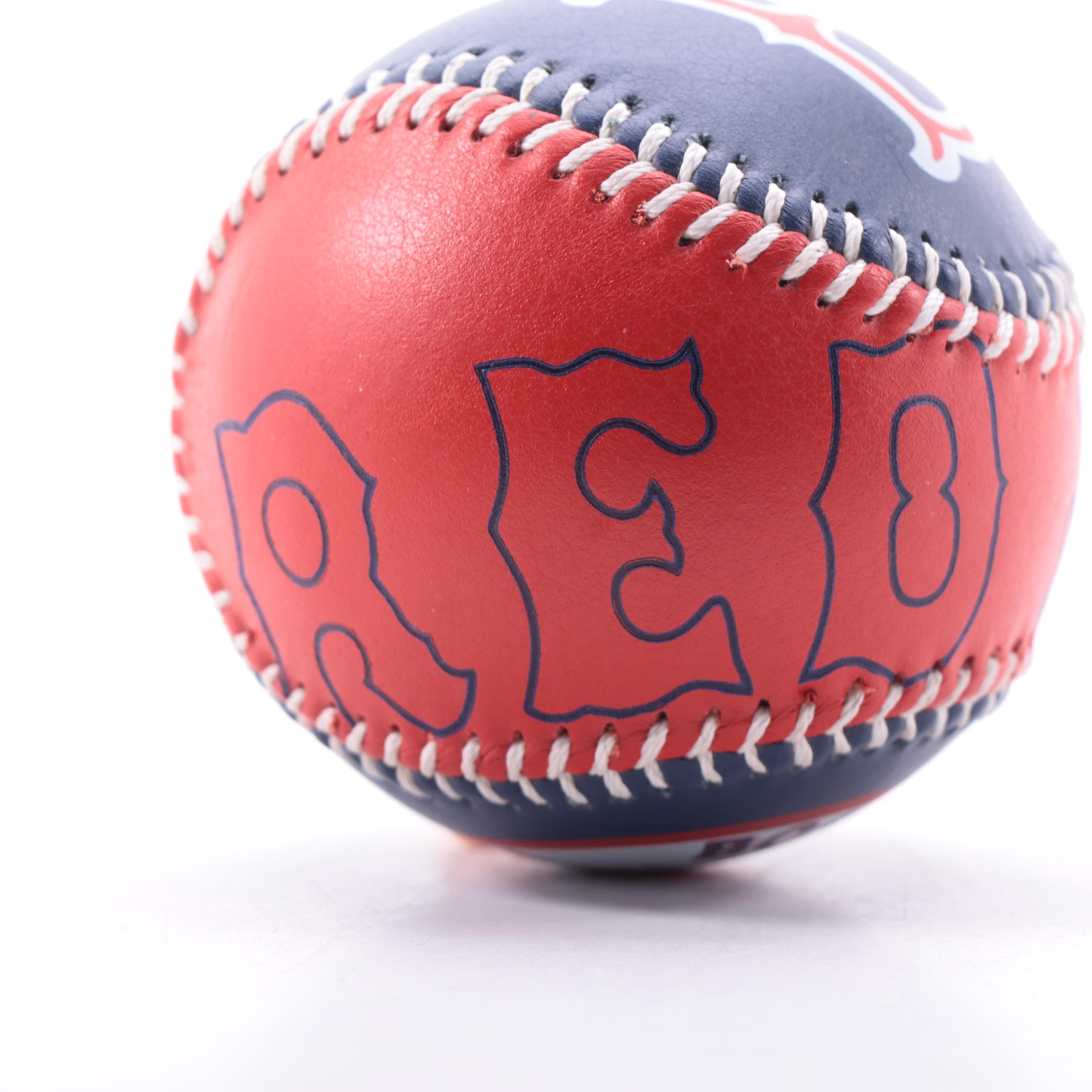 Boston Red Sox 2004 World Series Commemorative Bats and Baseball