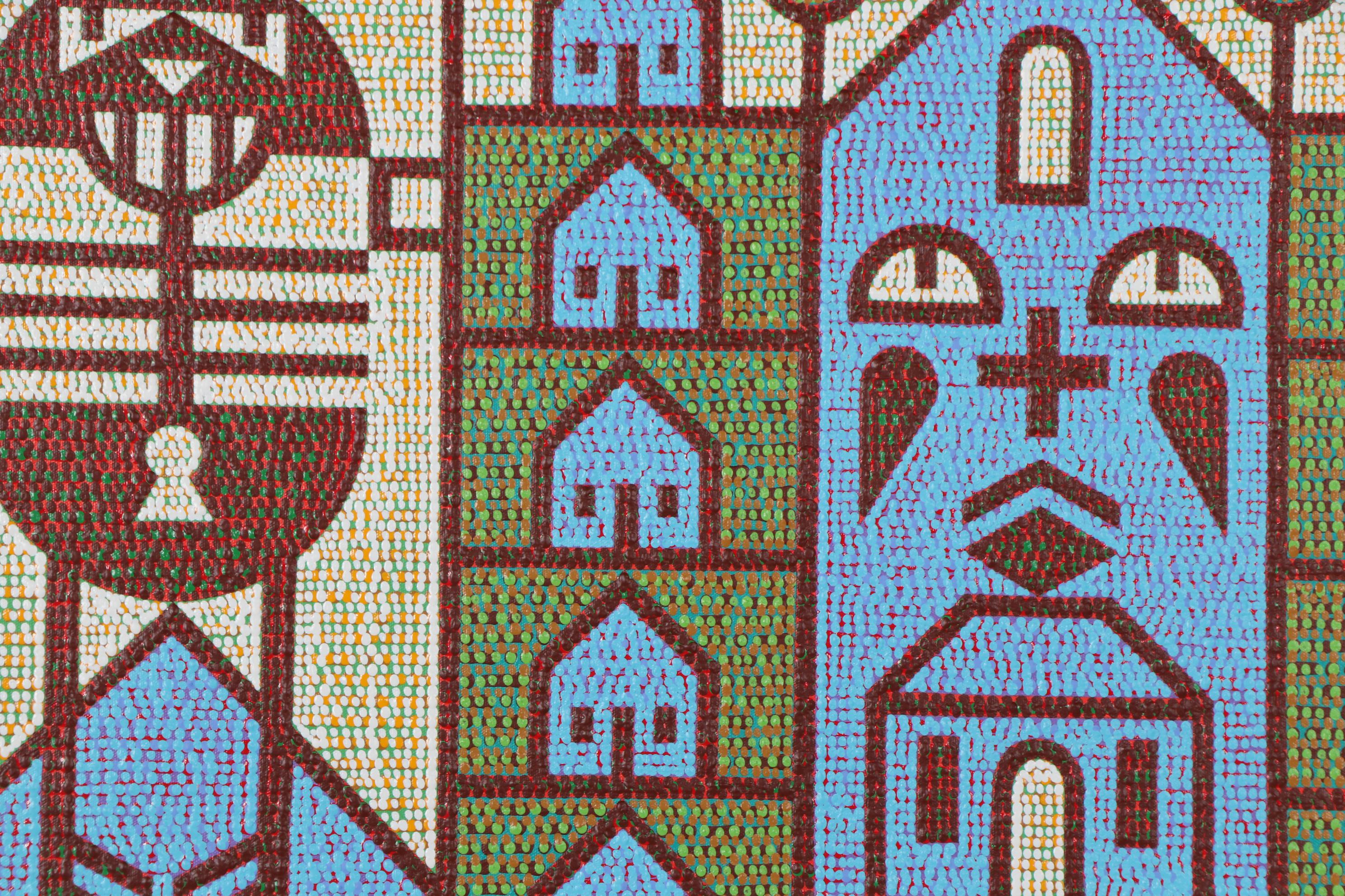 Jerry Kellems Abstract Acrylic Painting