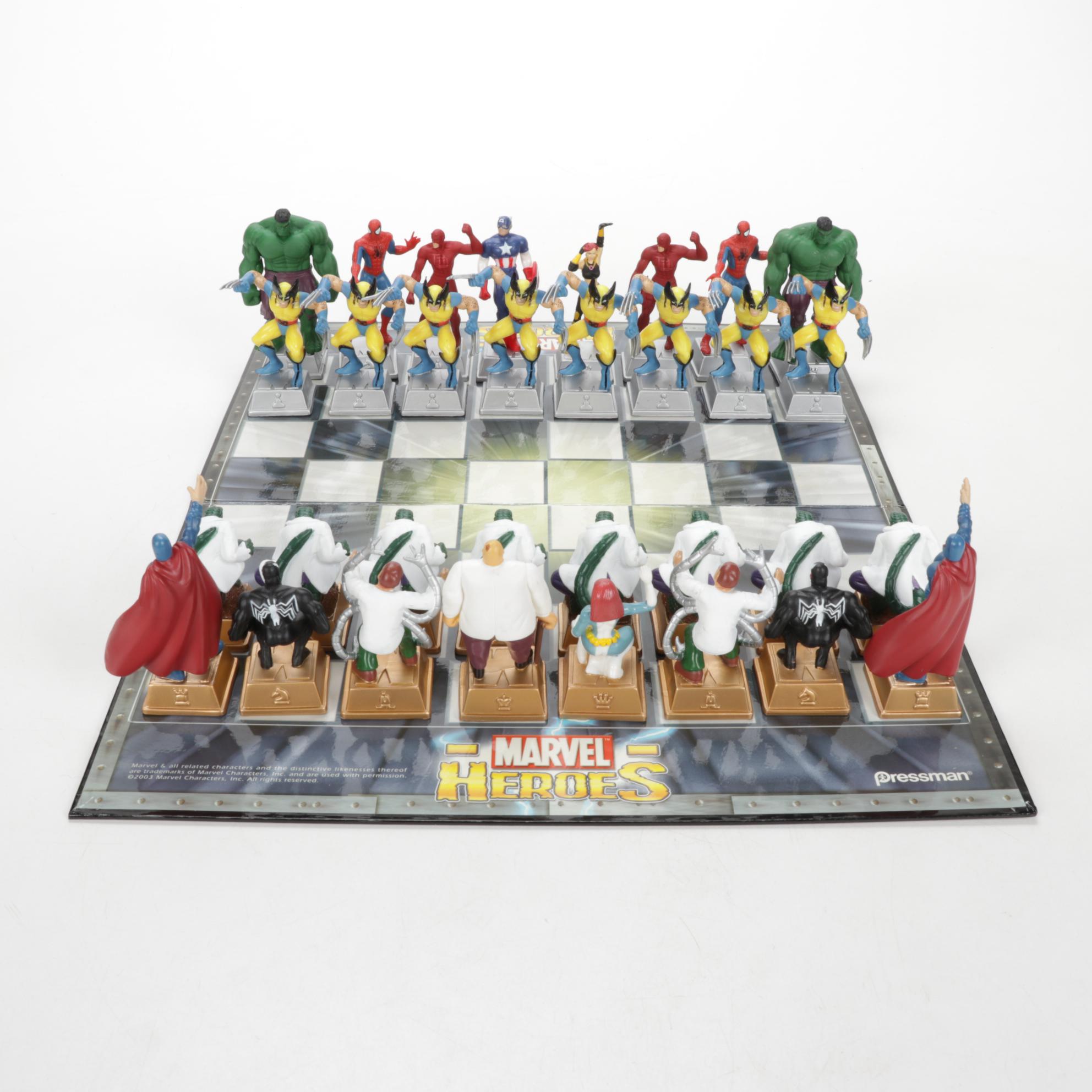 Pressman Marvel Heroes Chess Set, 2003