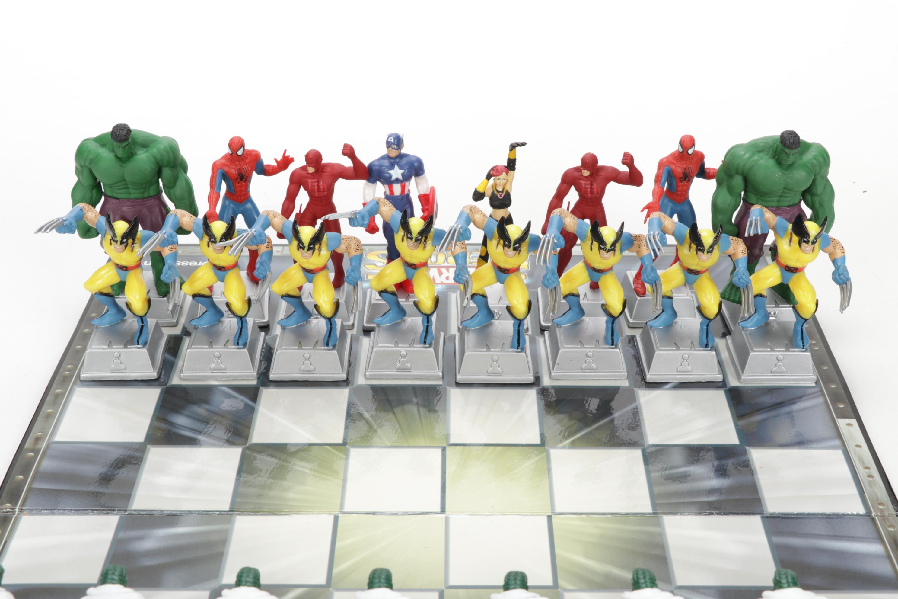 Pressman Marvel Heroes Chess Set, 2003