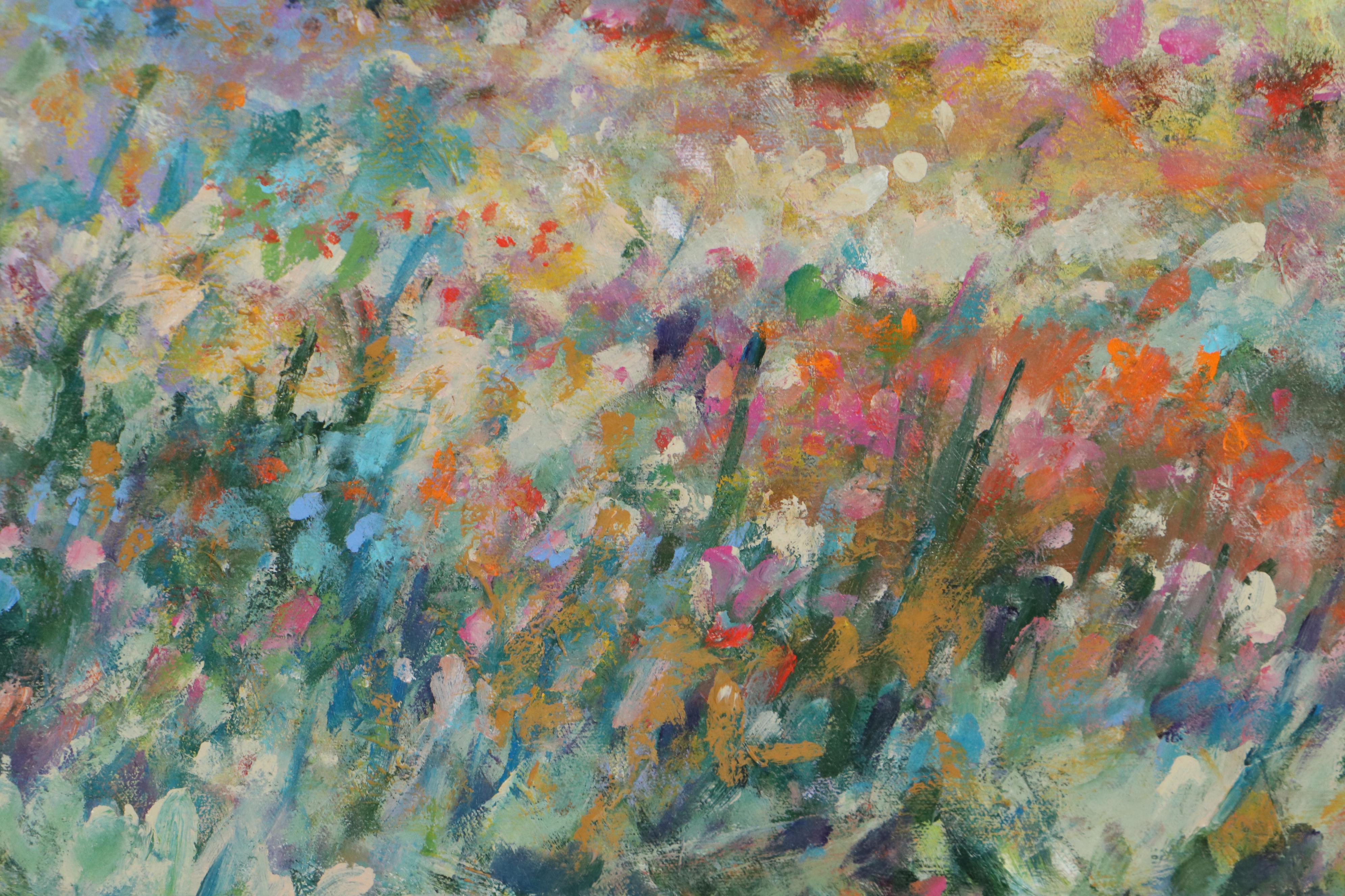 Mimi Nieman Impressionist Style Landscape Oil Painting, Late 20th Century