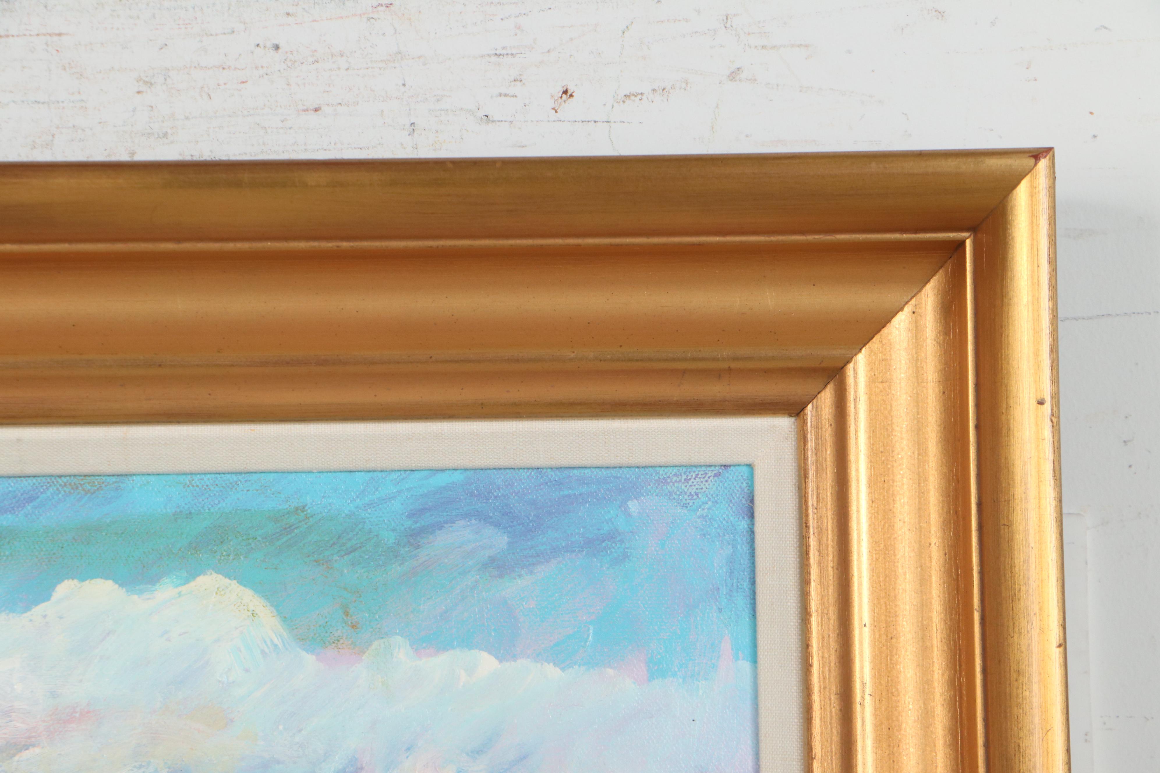 Mimi Nieman Impressionist Style Landscape Oil Painting, Late 20th Century