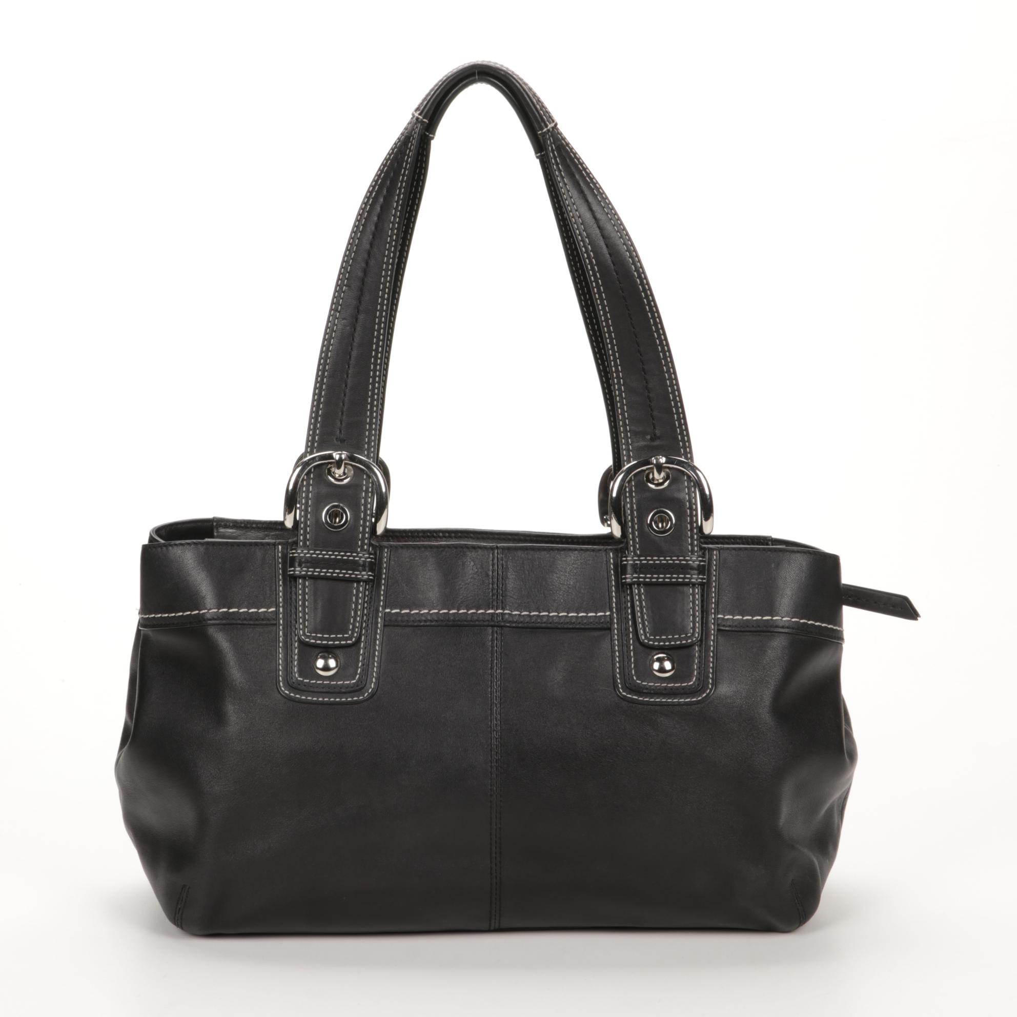 Coach Black Leather Crossbody and Shoulder Bags