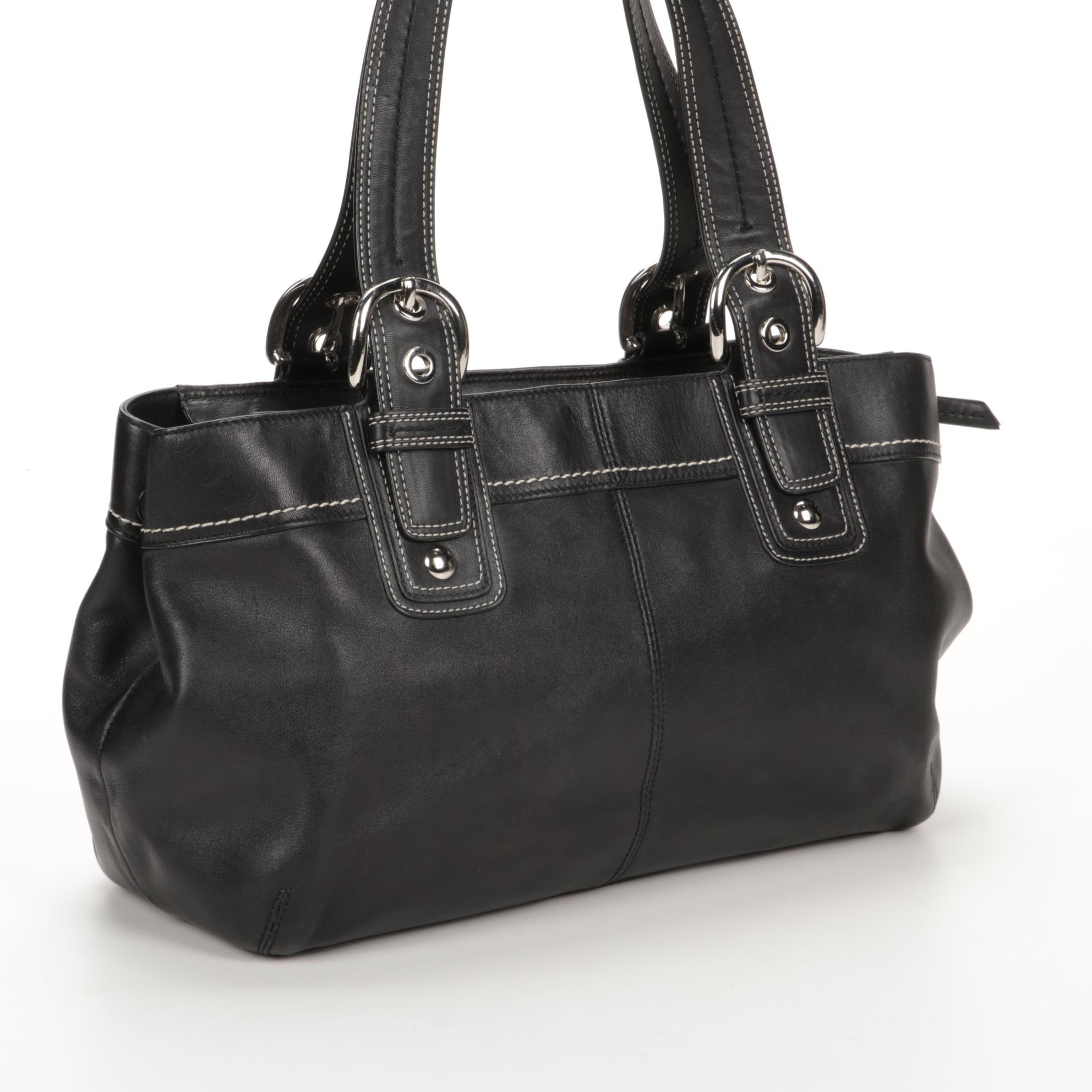 Coach Black Leather Crossbody and Shoulder Bags