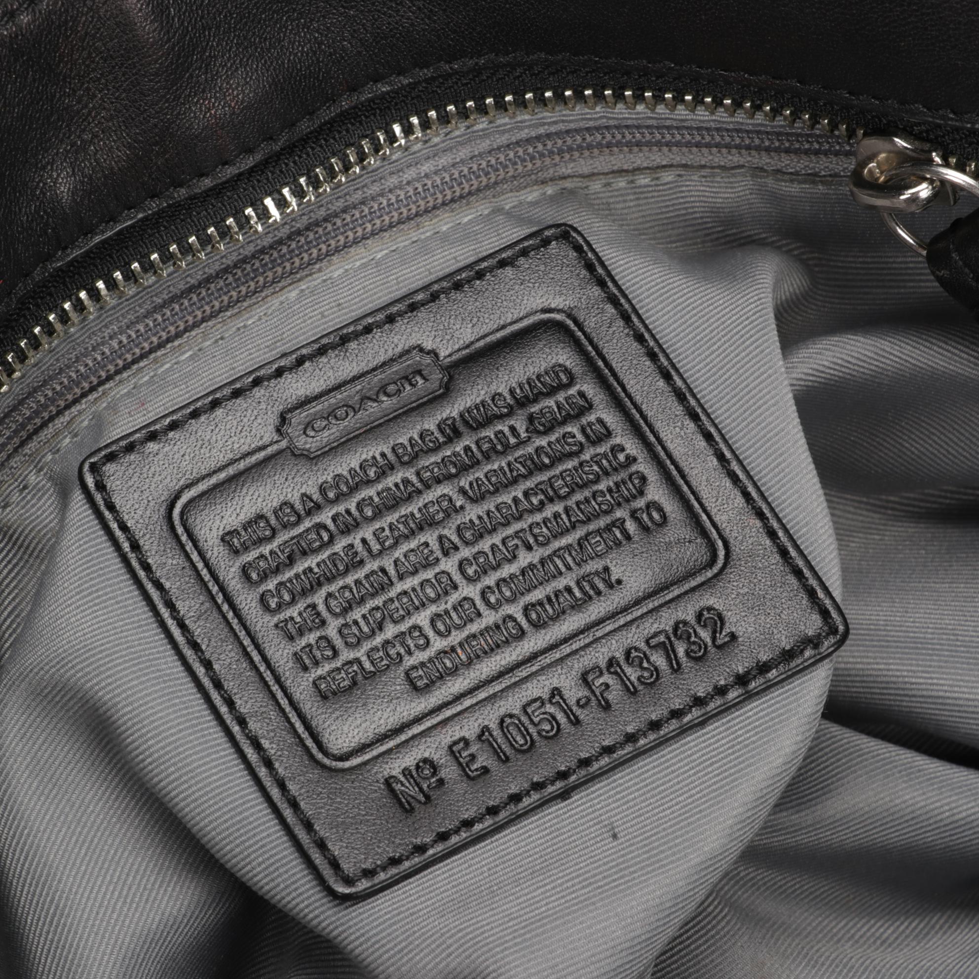 Coach Black Leather Crossbody and Shoulder Bags