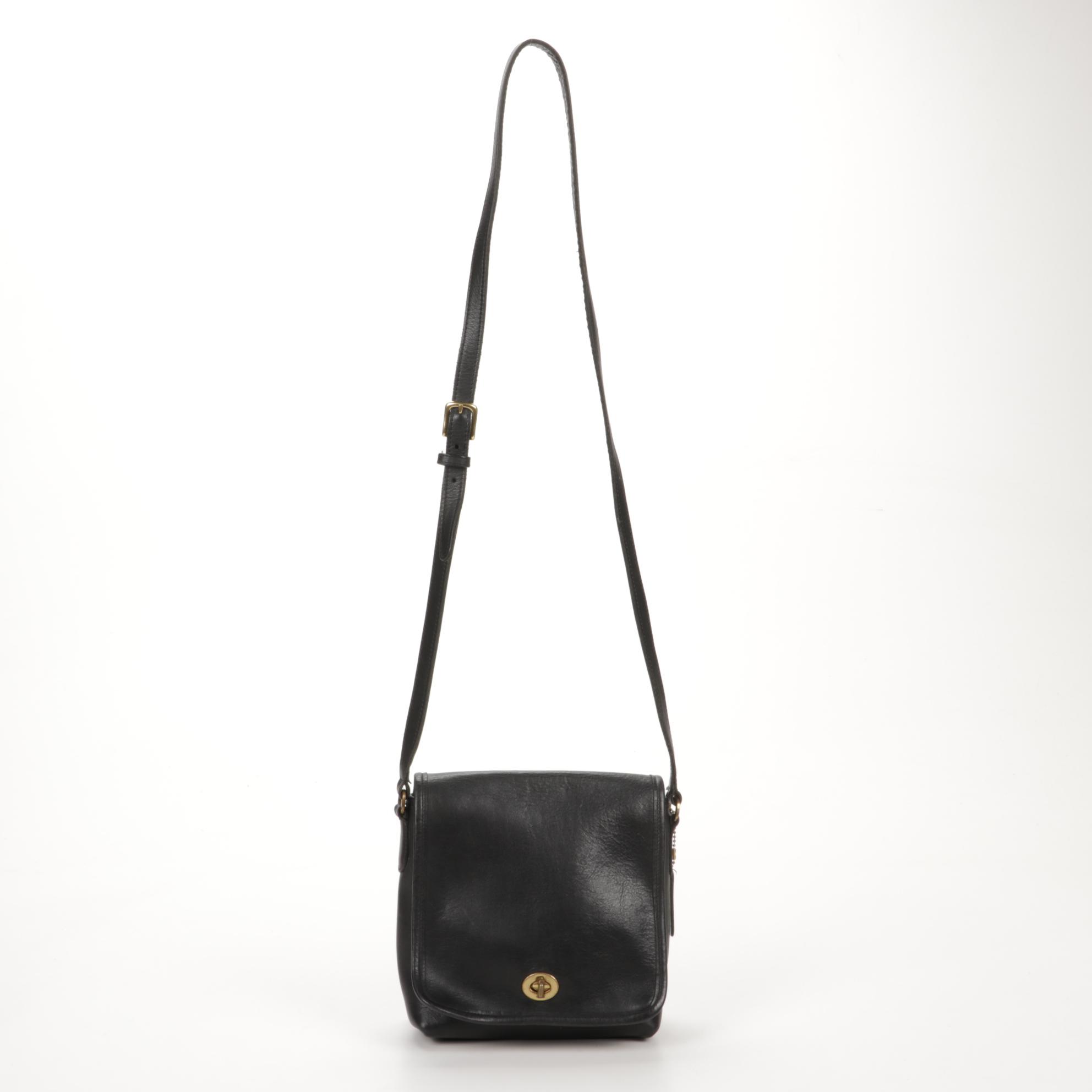 Coach Black Leather Crossbody and Shoulder Bags
