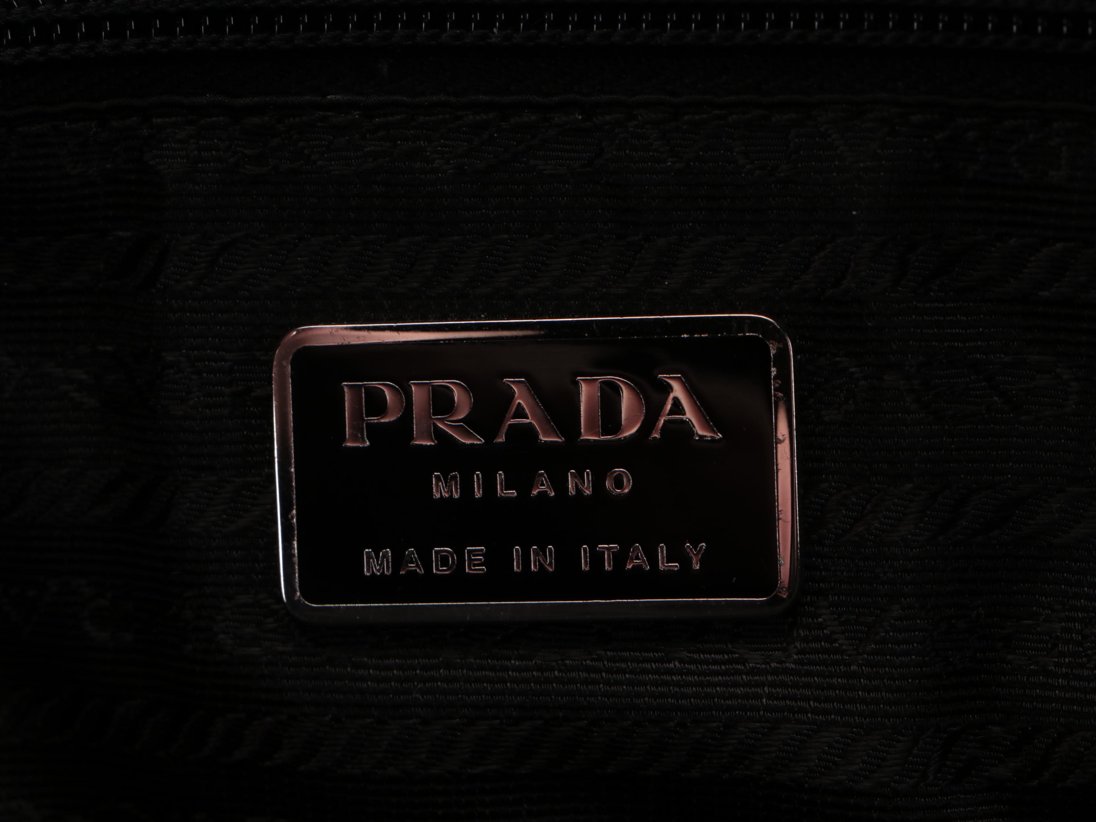 Prada Handbag in Black Velvet