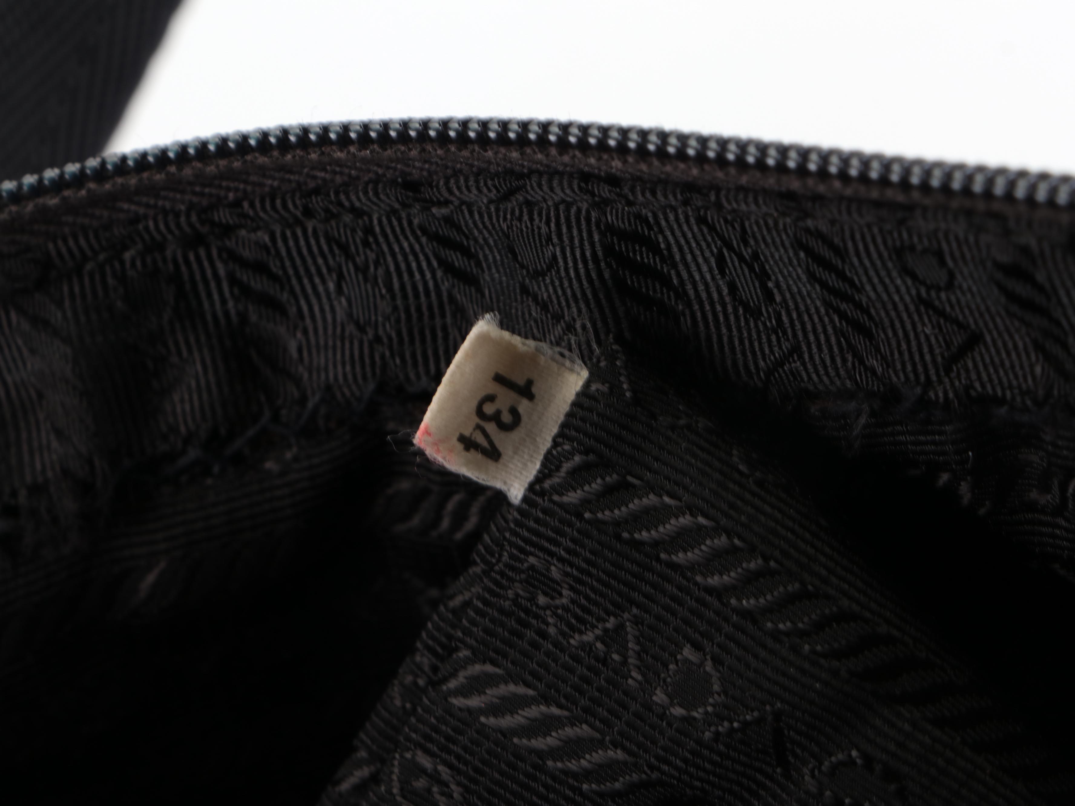 Prada Handbag in Black Velvet