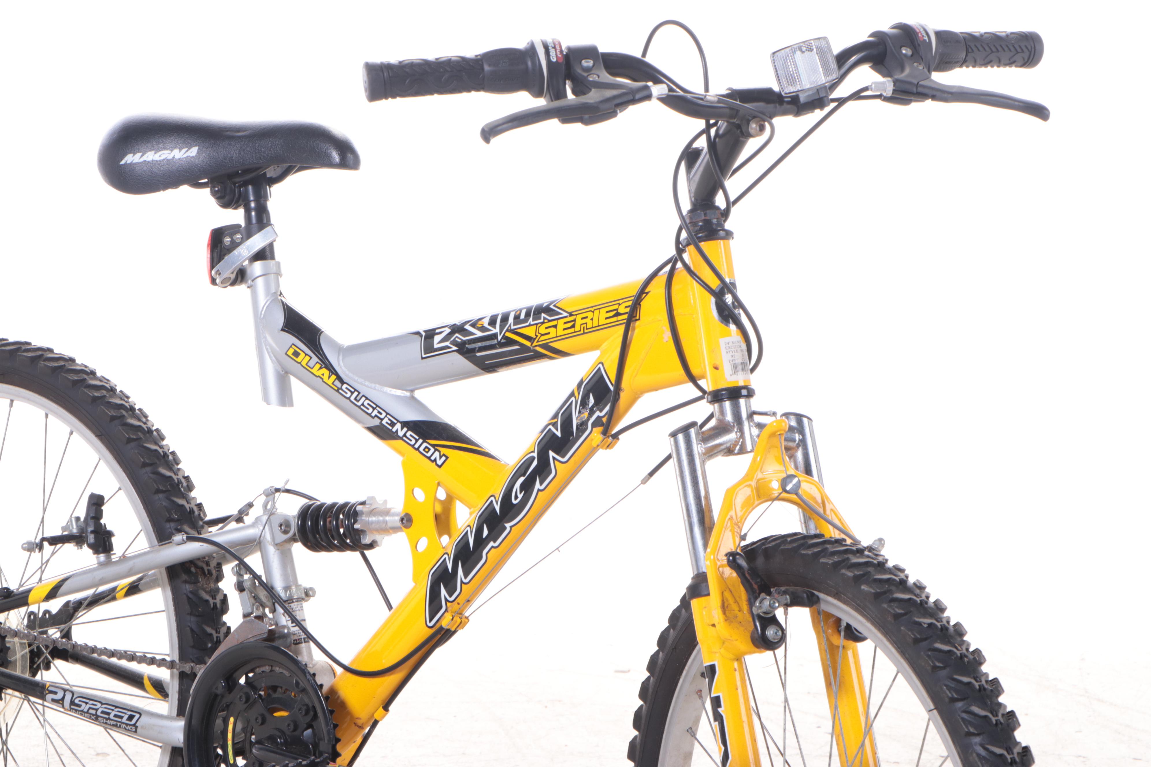 Magna "Excitor Series" 21-Speed Mountain Bike With Dual Suspension