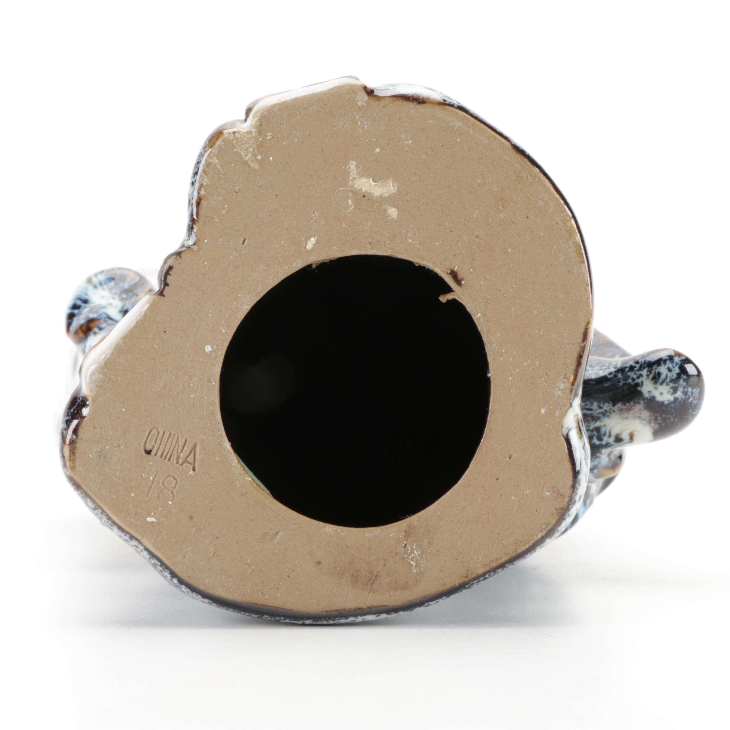 Chinese Shiwan Mudmen Figurines of Fisherman, Shouxing, and a Child on a Buffalo