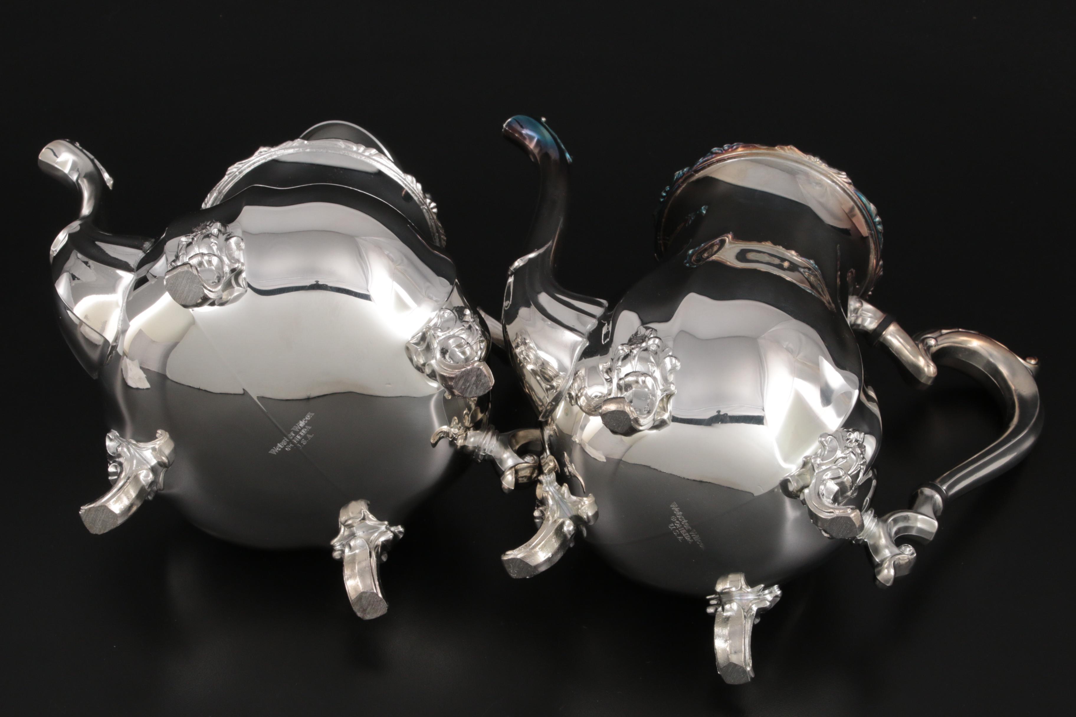 Webster Wilcox Oneida Silver Plate Tea and Coffee Set