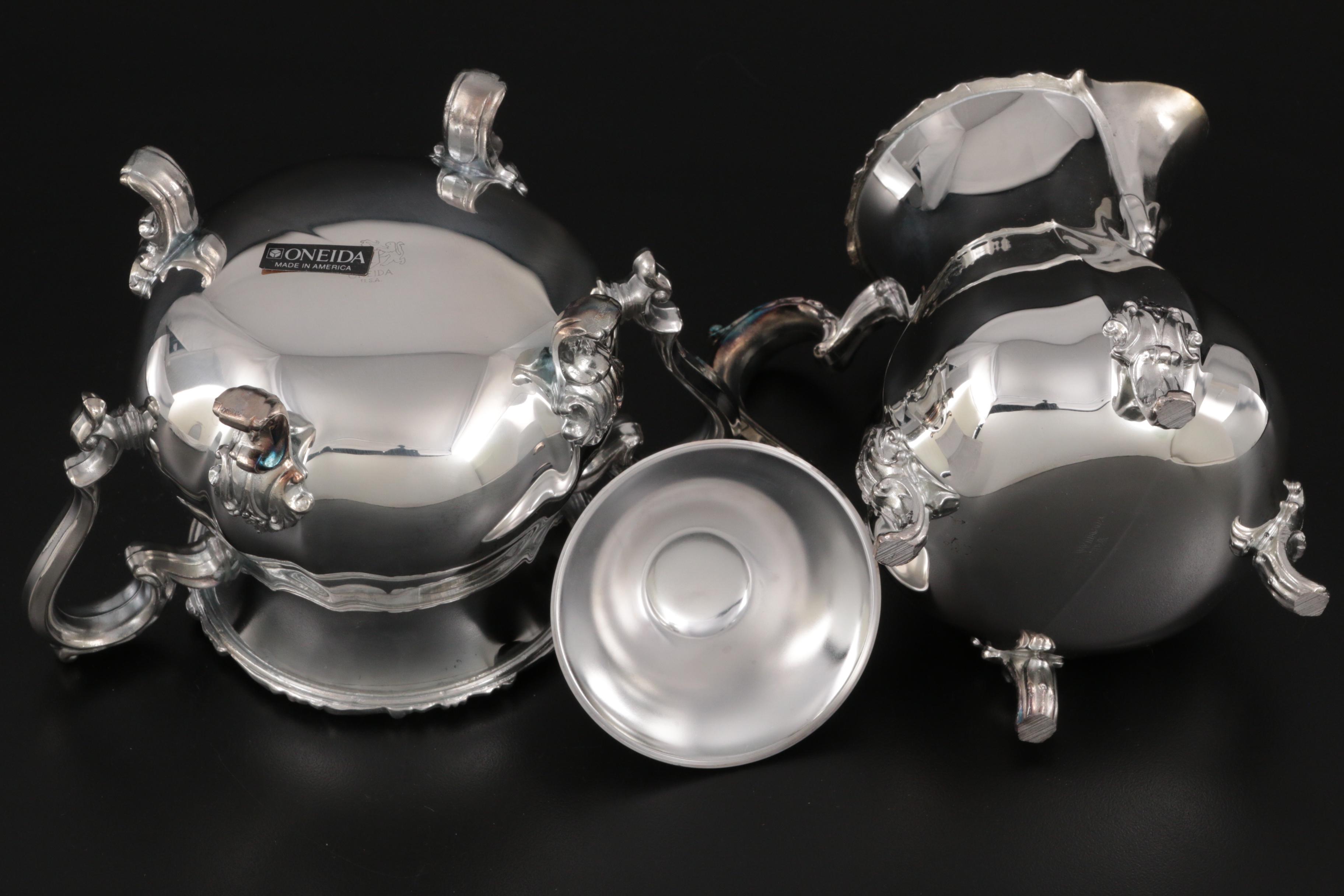 Webster Wilcox Oneida Silver Plate Tea and Coffee Set