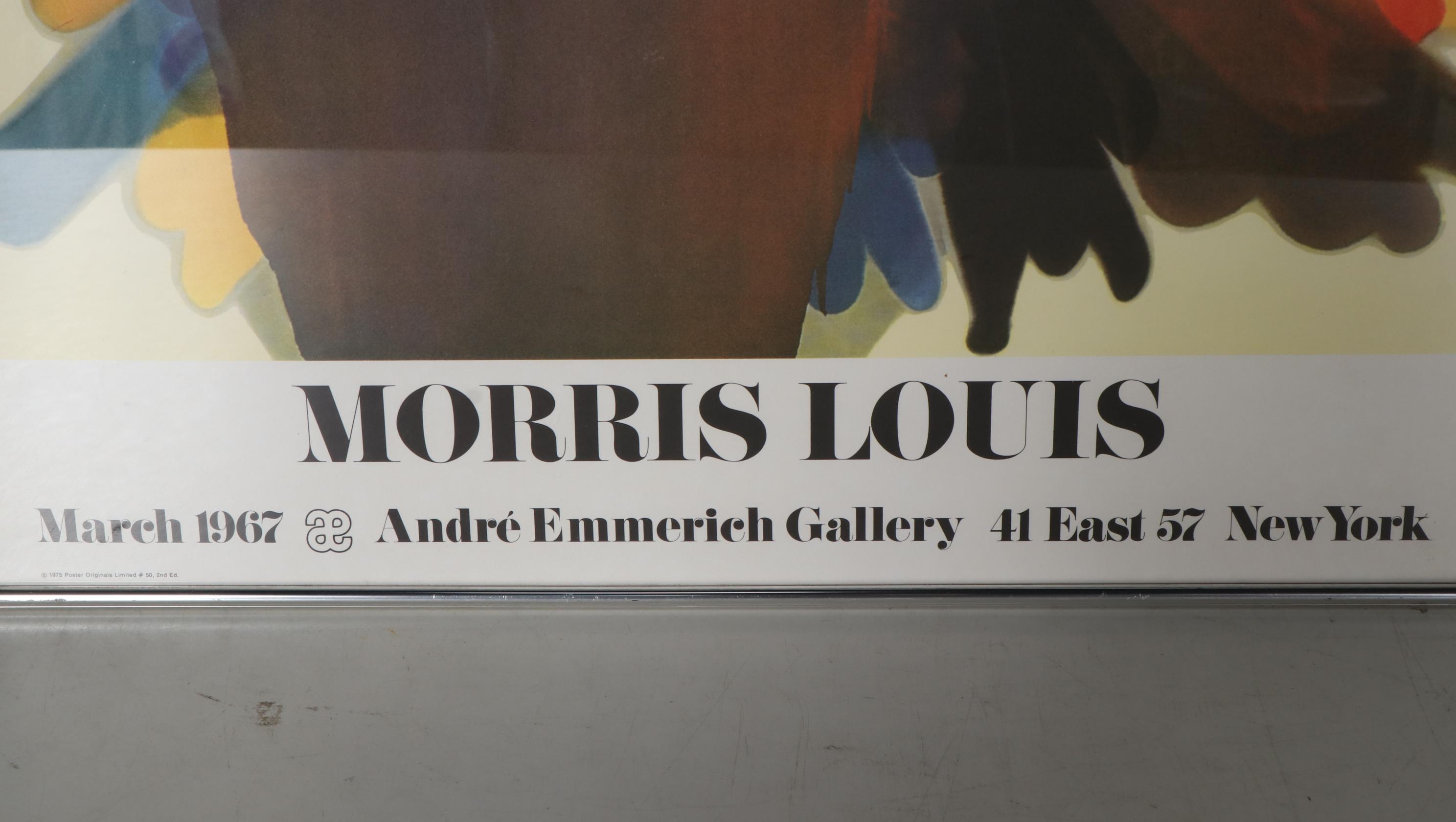 André Emmerich Gallery Offset Lithograph Poster After Morris Louis, 1975