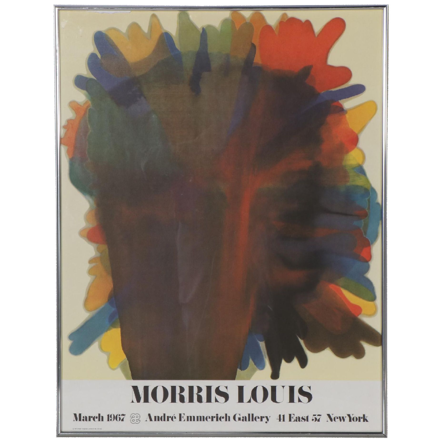 André Emmerich Gallery Offset Lithograph Poster After Morris Louis, 1975