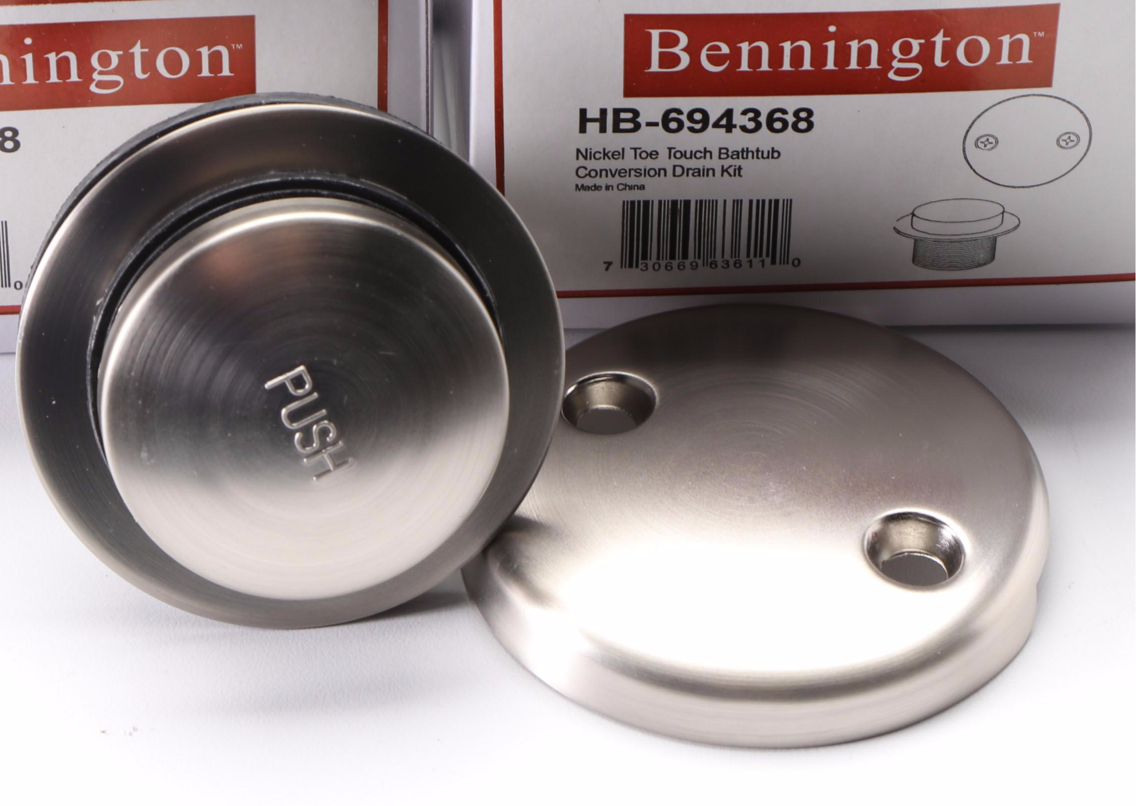 Nickel Shower Trim and Drain Kits, Gooseneck Bar Faucet, Towel Rings, Towel Rack