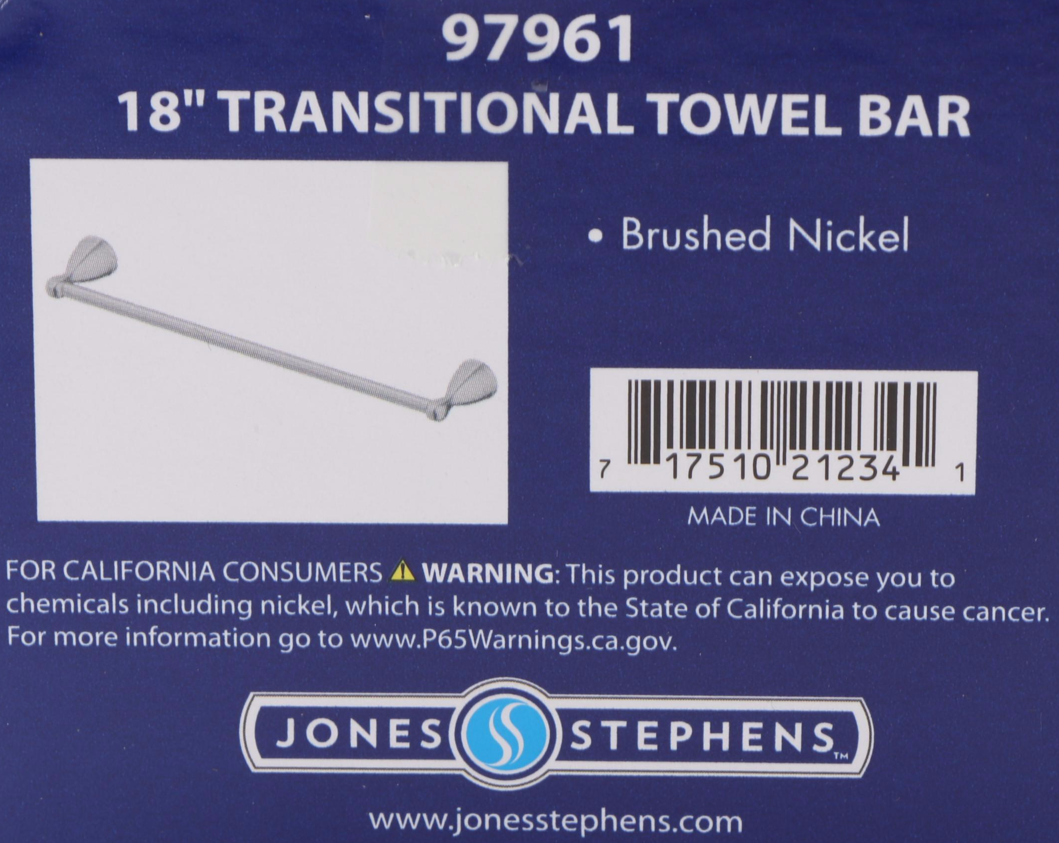 Nickel Shower Trim and Drain Kits, Gooseneck Bar Faucet, Towel Rings, Towel Rack
