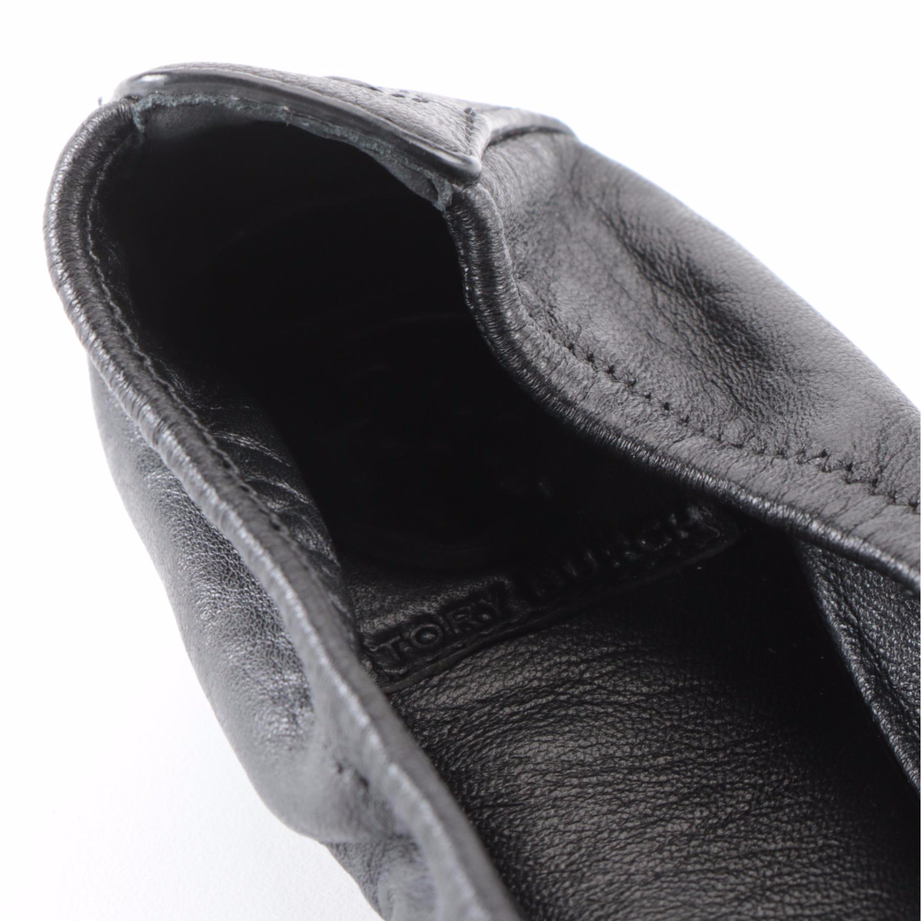 Tory Burch Ballet Flats in Snakeskin and Black Leather