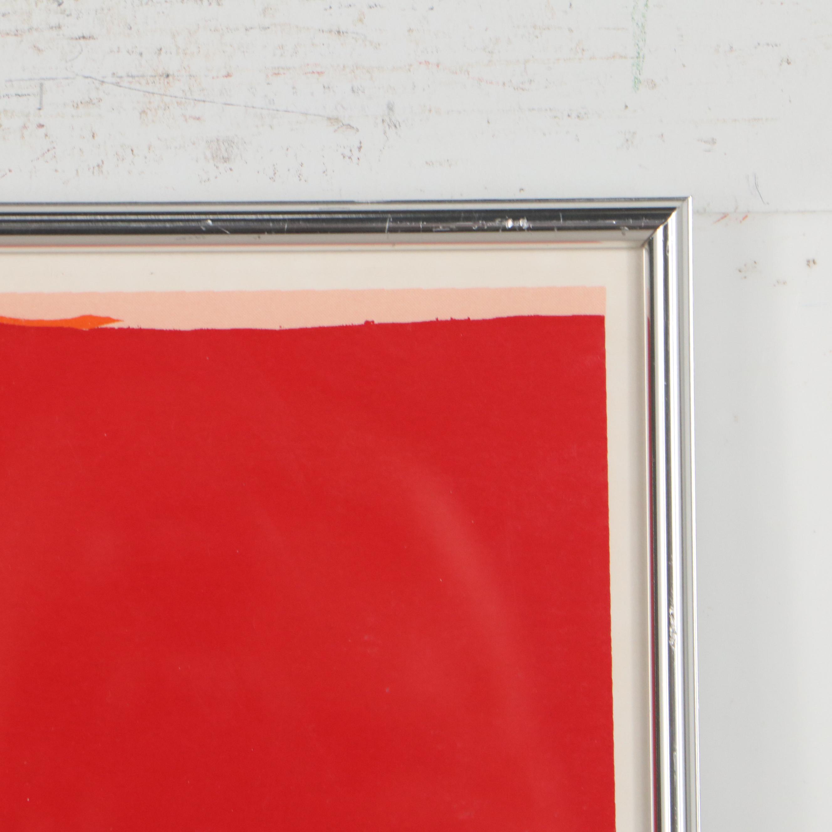 Andre Emmerich Gallery Theodore Stamos Serigraph Exhibition Poster