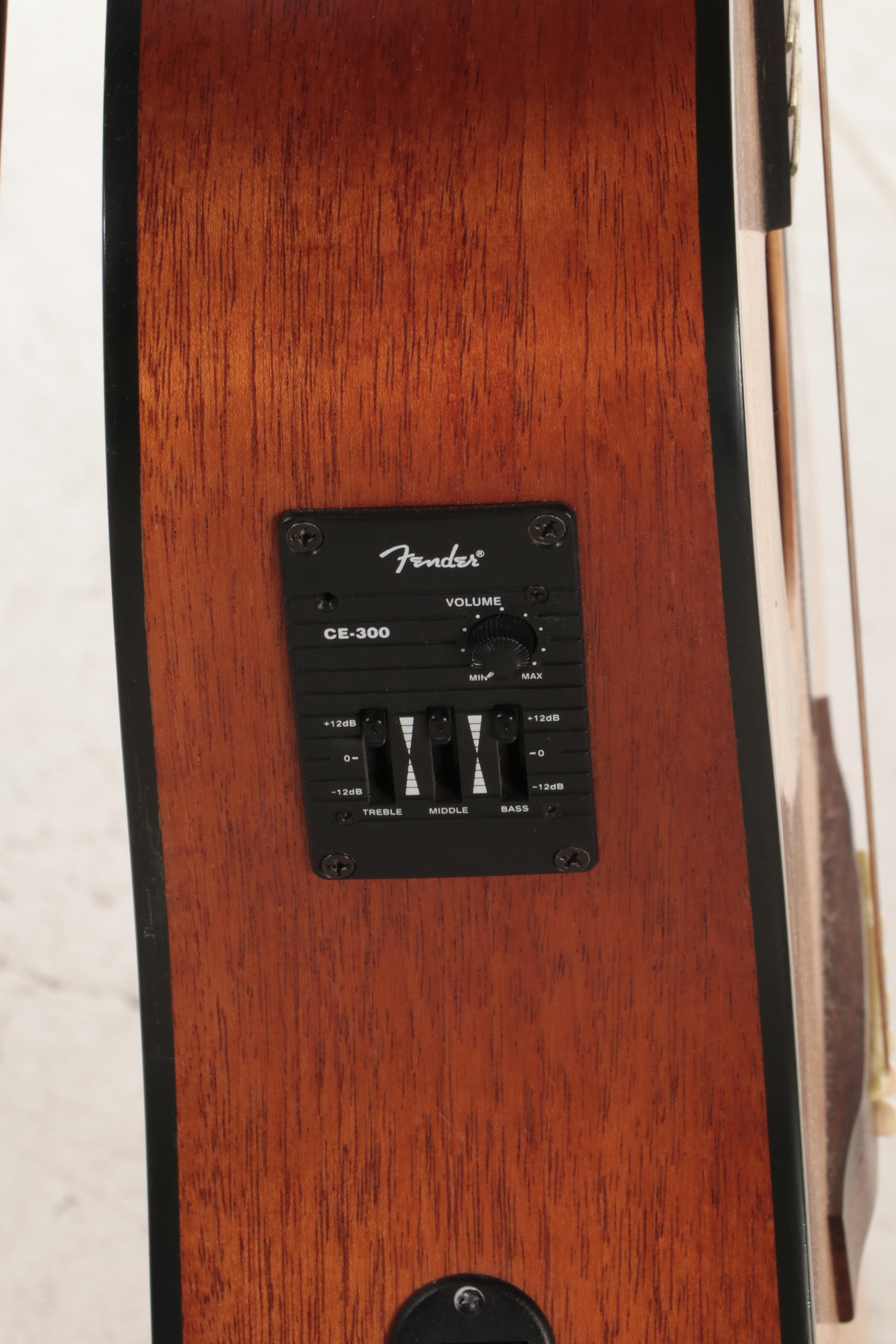 Fender Acoustic-Electric Cutaway Dreadnought Guitar