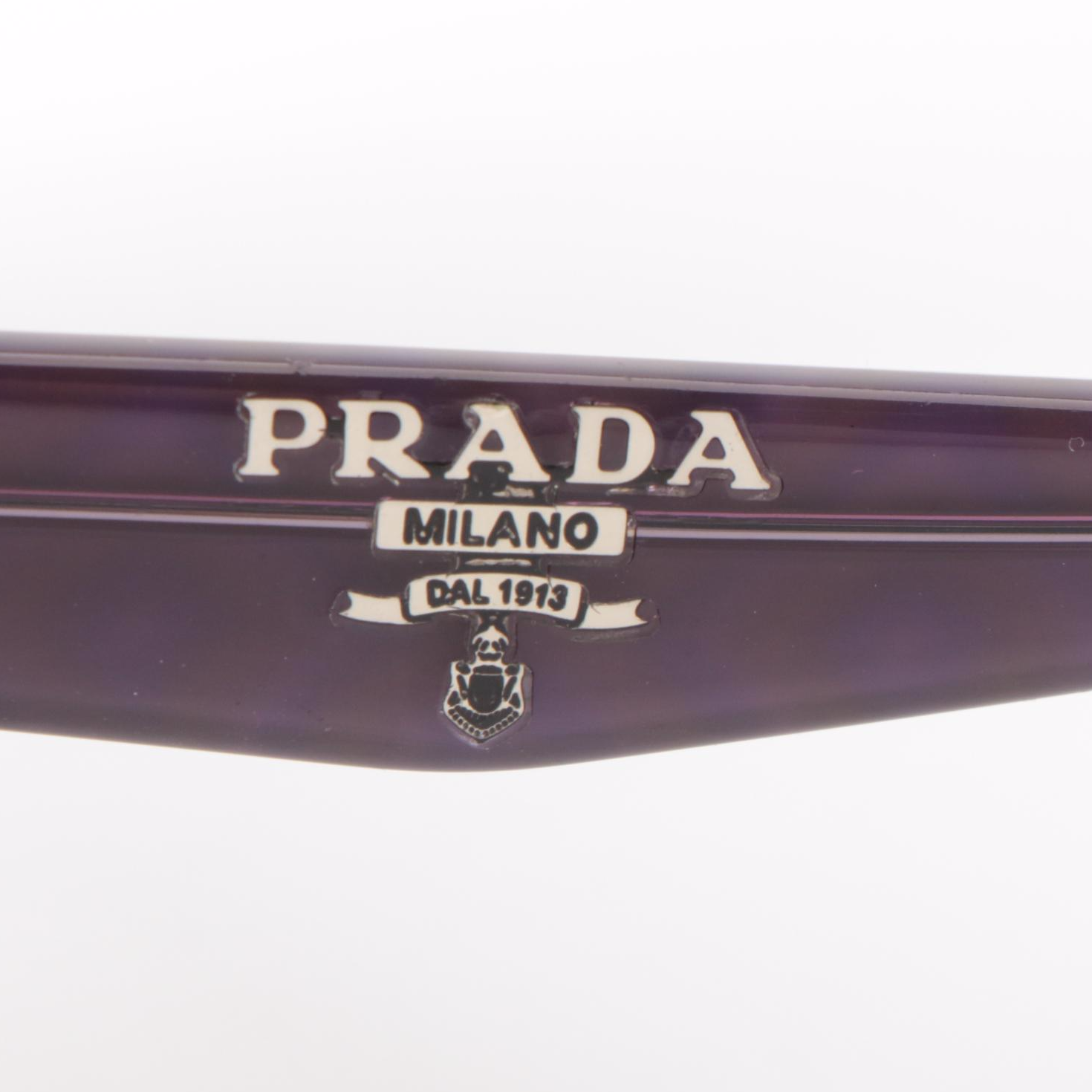 Prada SPR05P Purple Cat Eye Sunglasses with Case