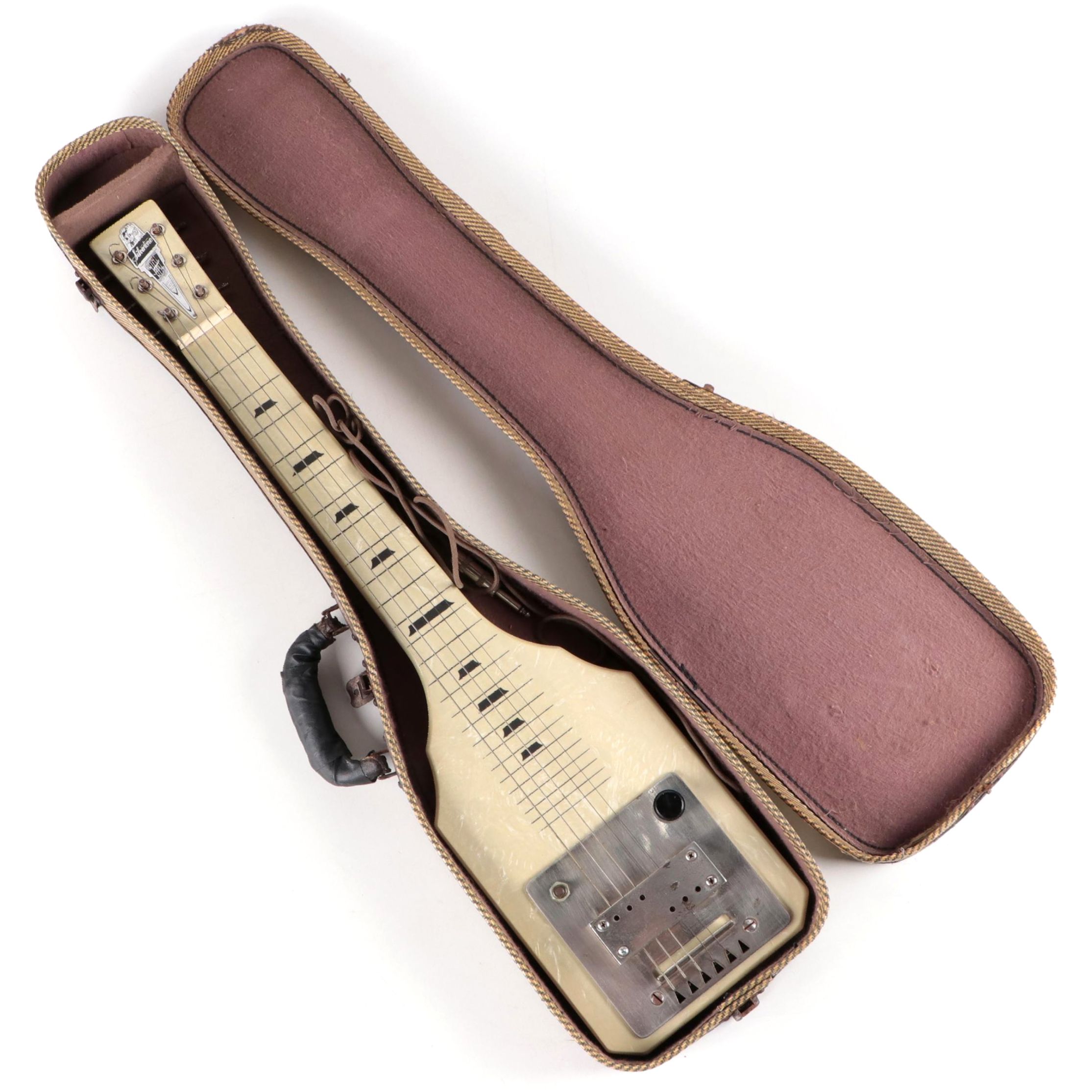 Silvertone Electric Lap Steel Guitar with Case, 1950s