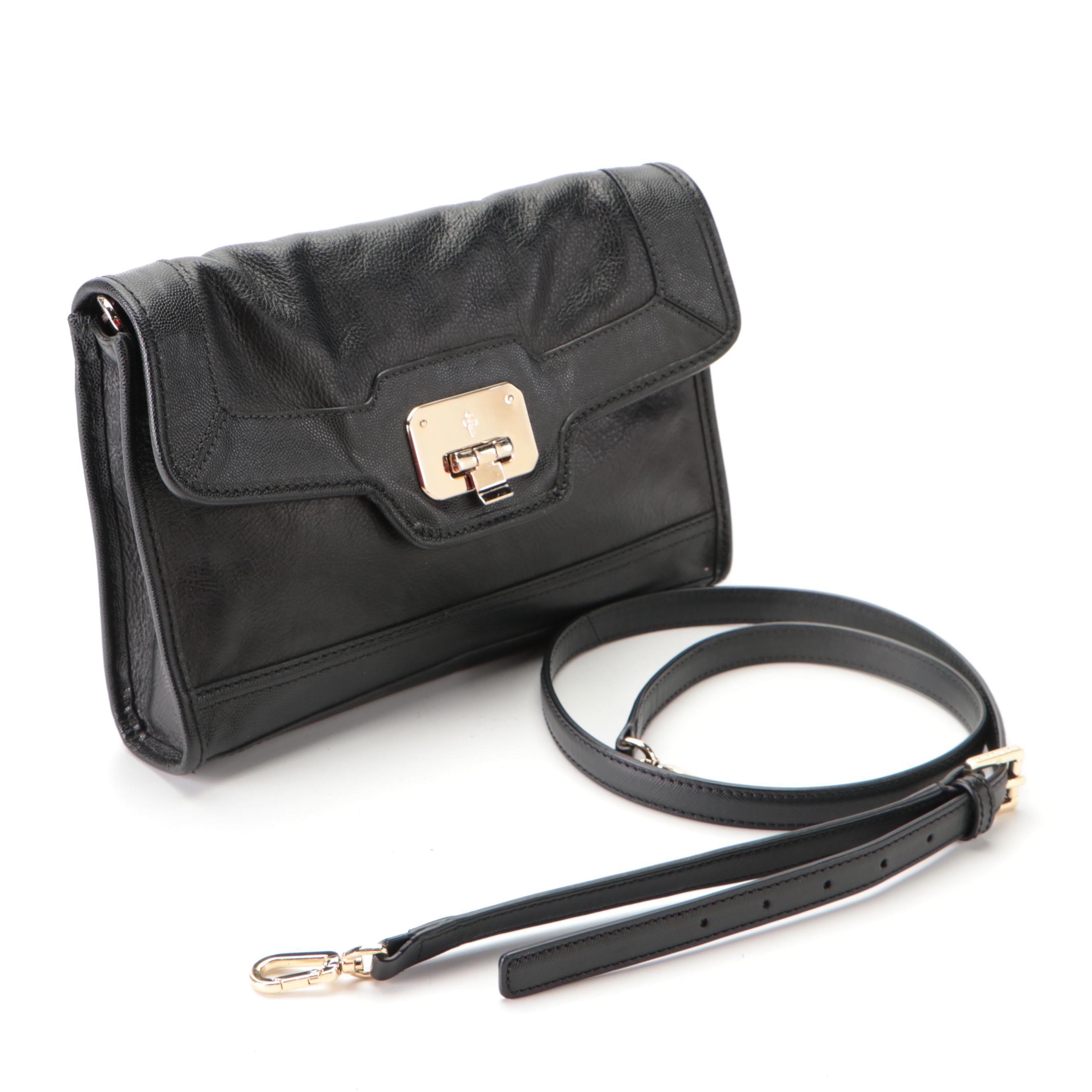 Cole Haan Jenn Small Flap Front Shoulder Bag with Tory Burch Strap
