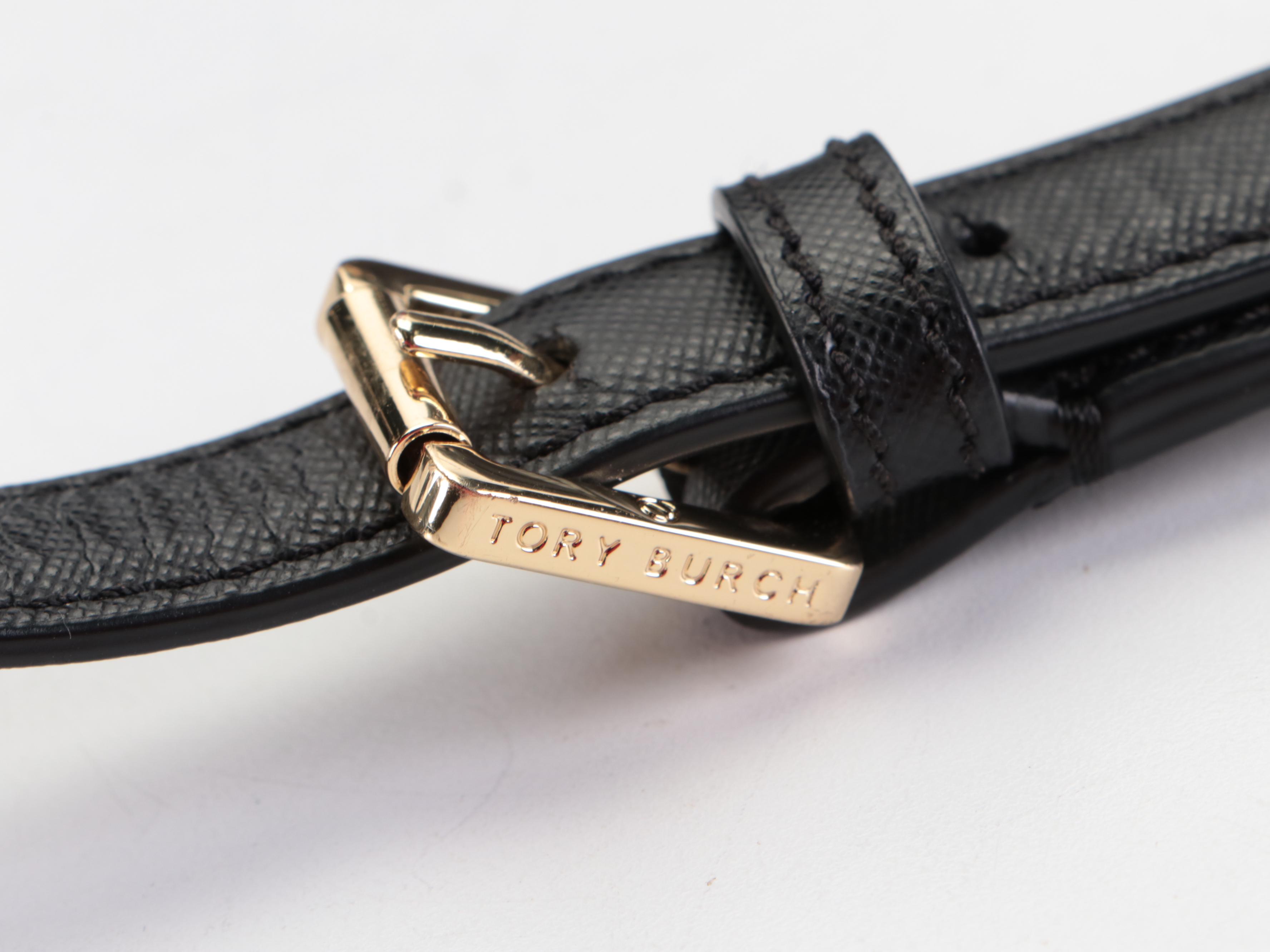 Cole Haan Jenn Small Flap Front Shoulder Bag with Tory Burch Strap