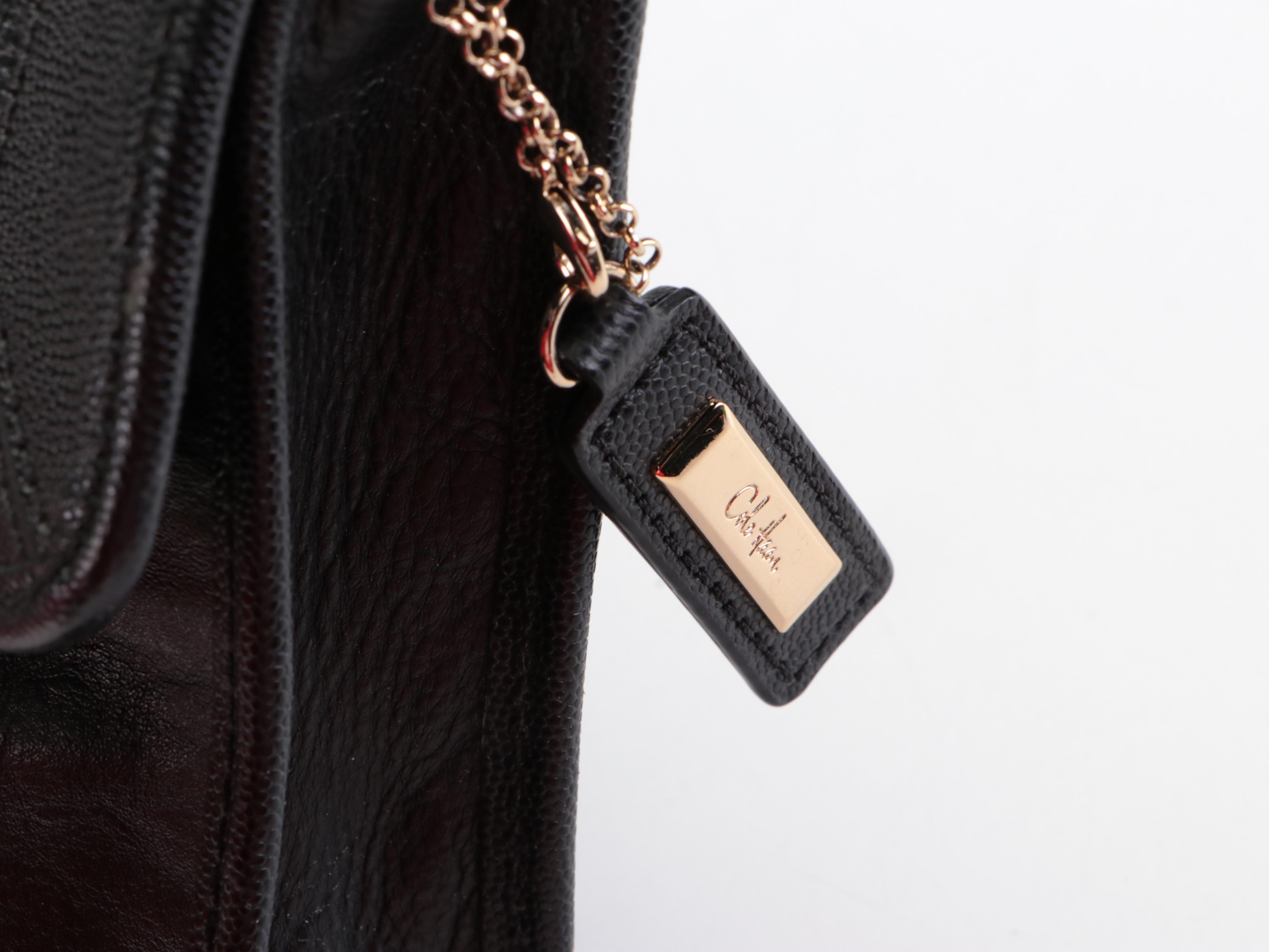 Cole Haan Jenn Small Flap Front Shoulder Bag with Tory Burch Strap