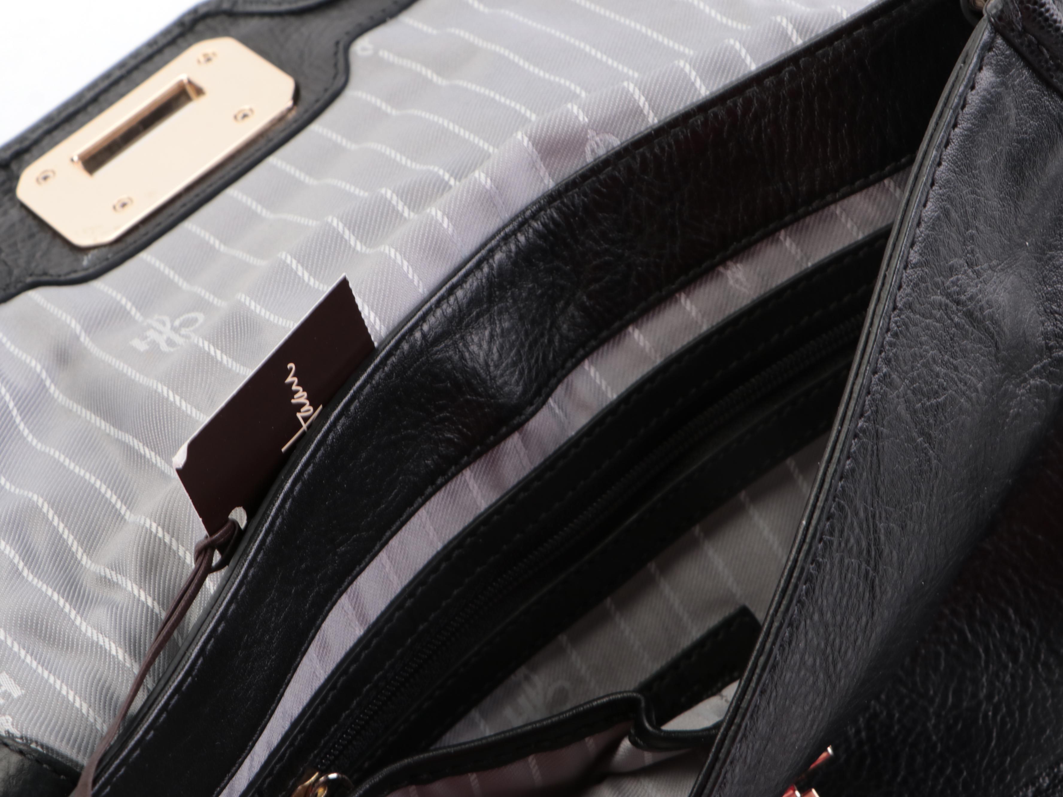 Cole Haan Jenn Small Flap Front Shoulder Bag with Tory Burch Strap