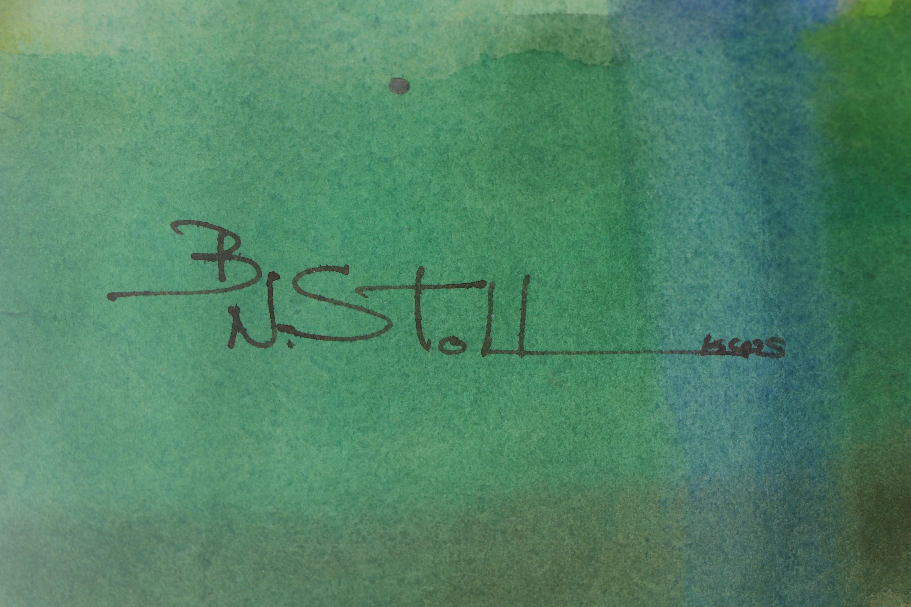 Barbara N. Stoll Watercolor Painting "Flight of Fancy," 1988