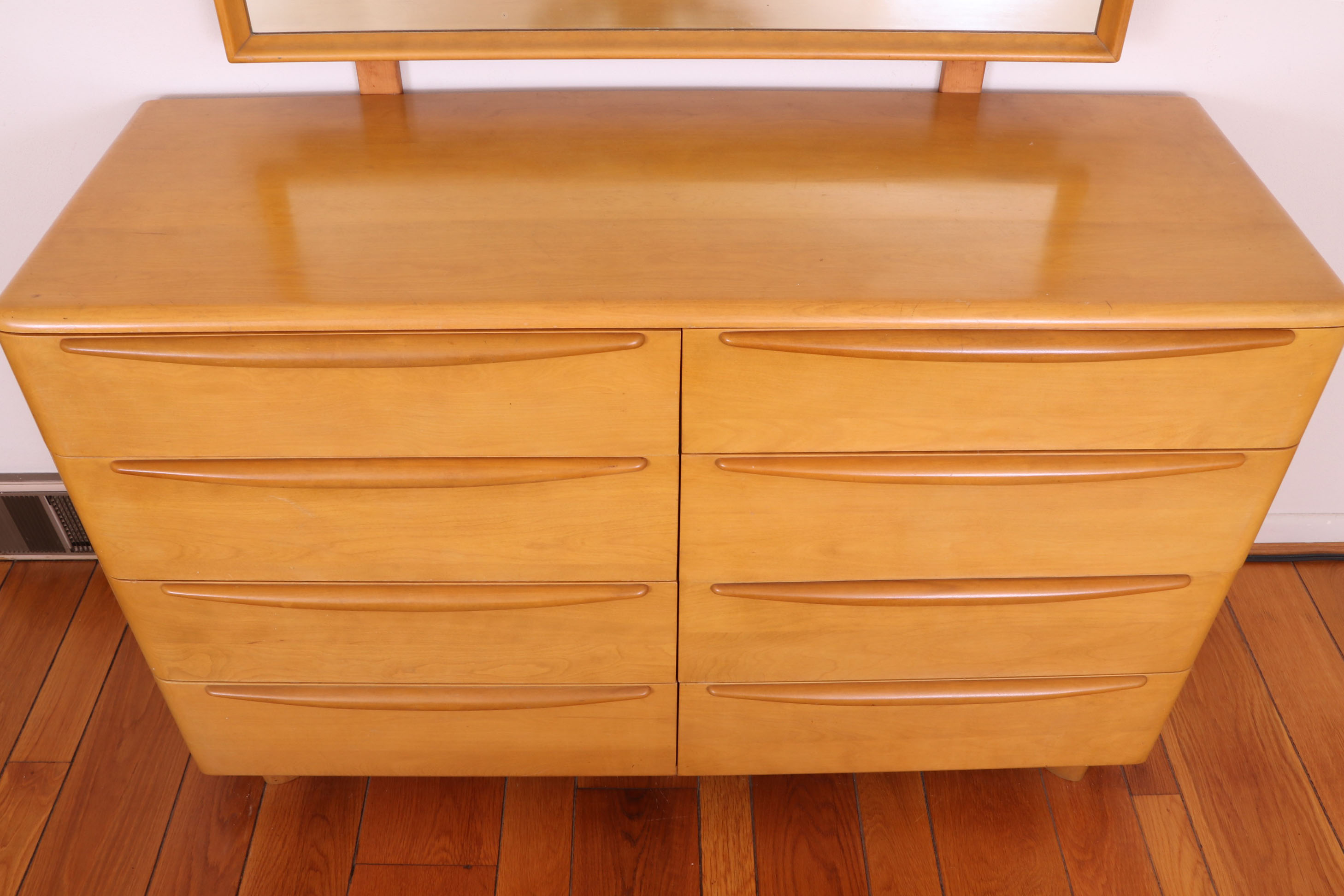 Heywood-Wakefield "Encore" Mid Century Modern Birch Dresser with Mirror