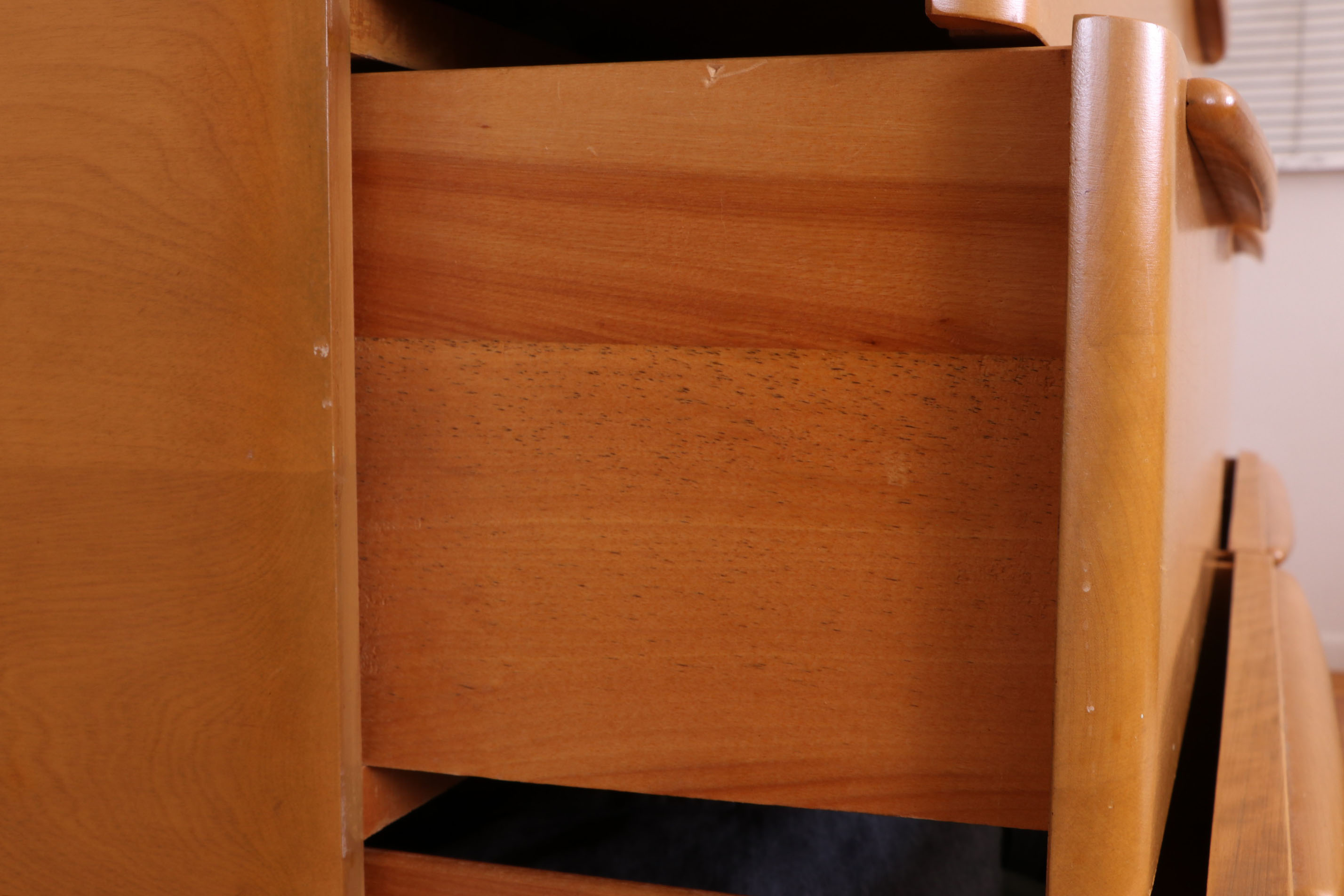 Heywood-Wakefield "Encore" Mid Century Modern Birch Dresser with Mirror