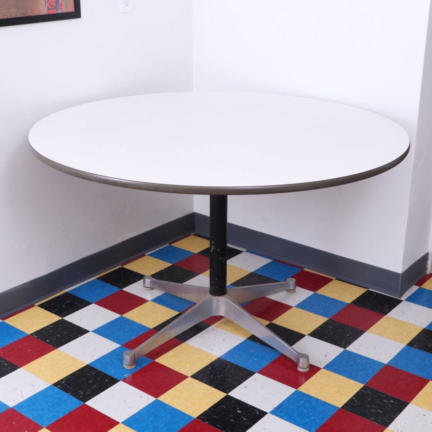 Eames for Herman Miller Contract Base "665" Aluminum and Laminate Table