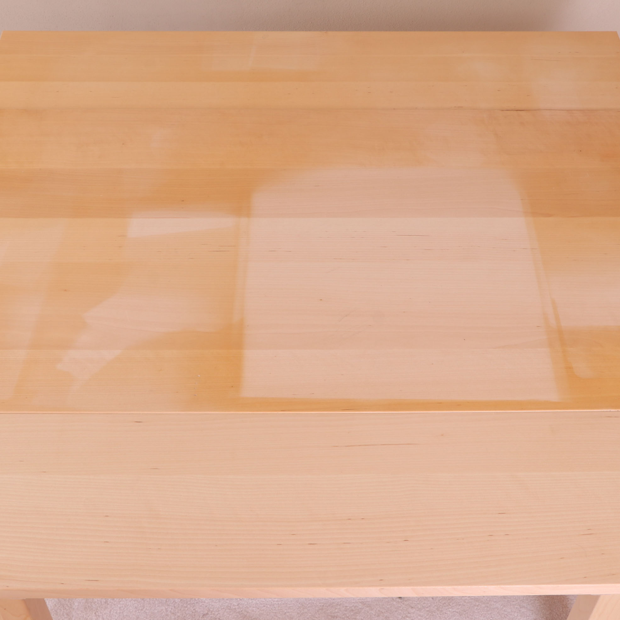 IKEA "Bjursta" Oak Veneer Extendable Table and "Skruvsta" Task Chair in White