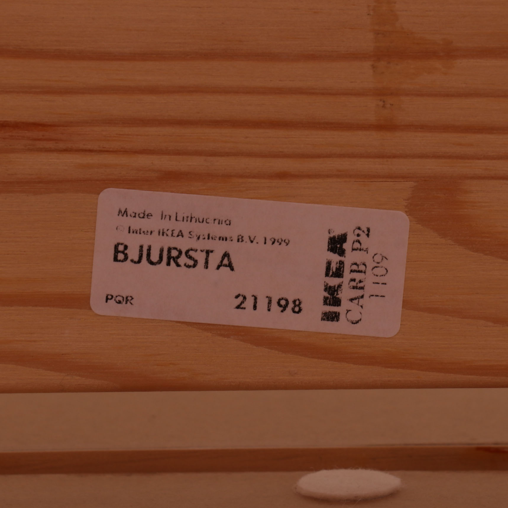 IKEA "Bjursta" Oak Veneer Extendable Table and "Skruvsta" Task Chair in White