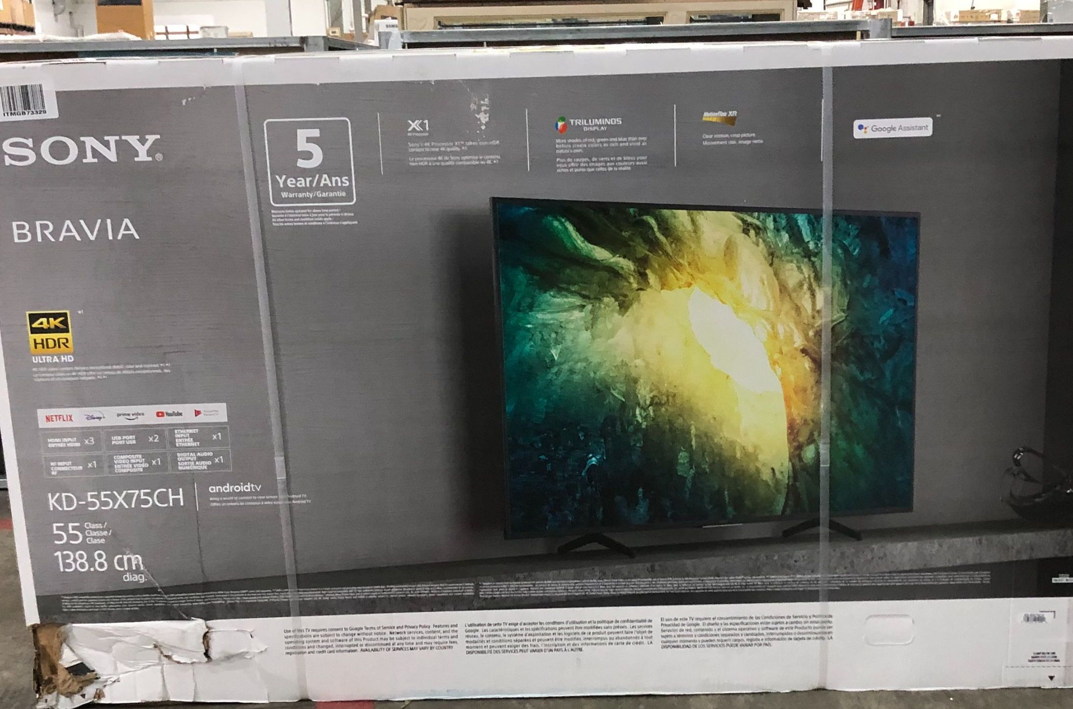 Sony Bravia 55" Class 4K HDR LED Television