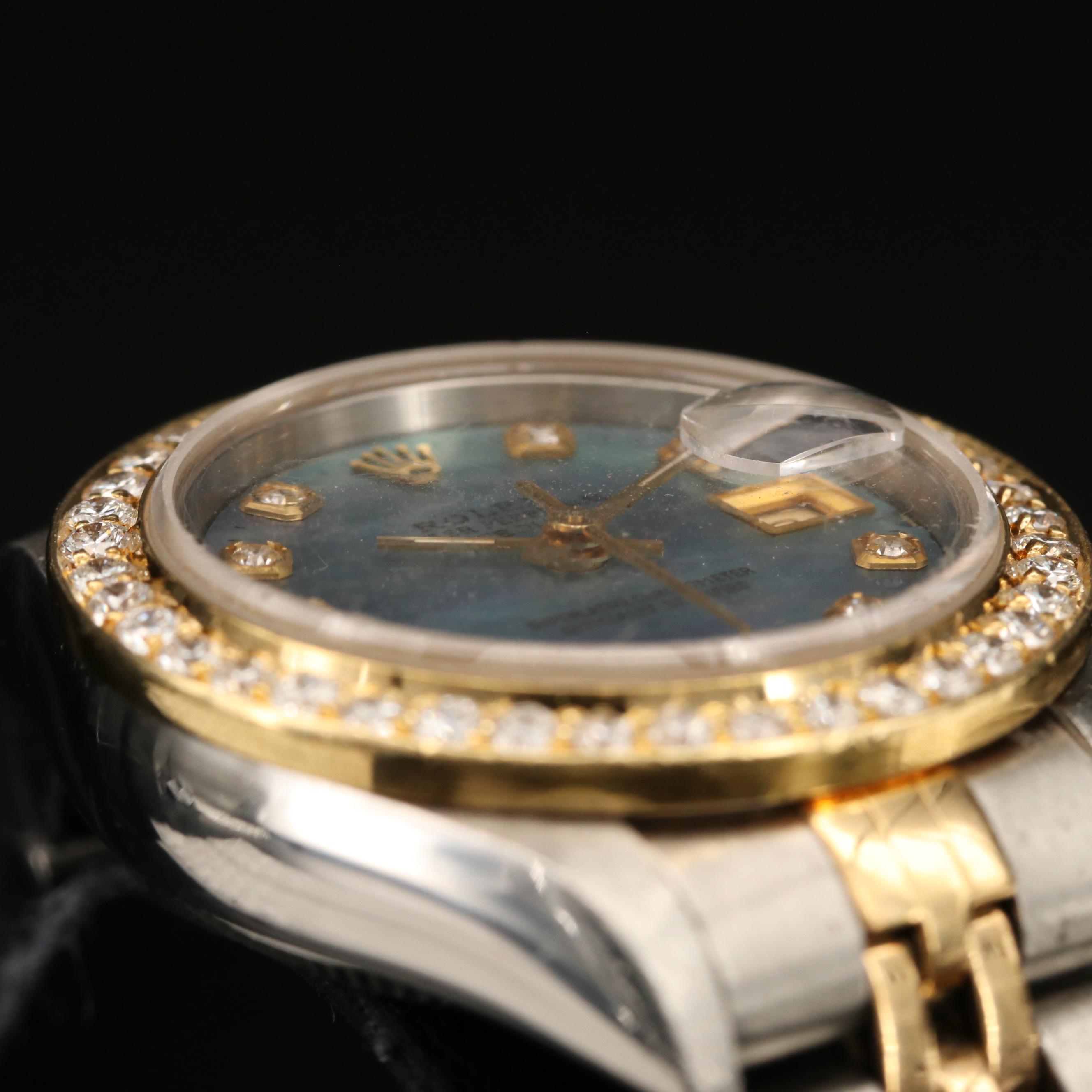 1993 Rolex Datejust Mother of Pearl and 1.09 CTW Diamond Watch