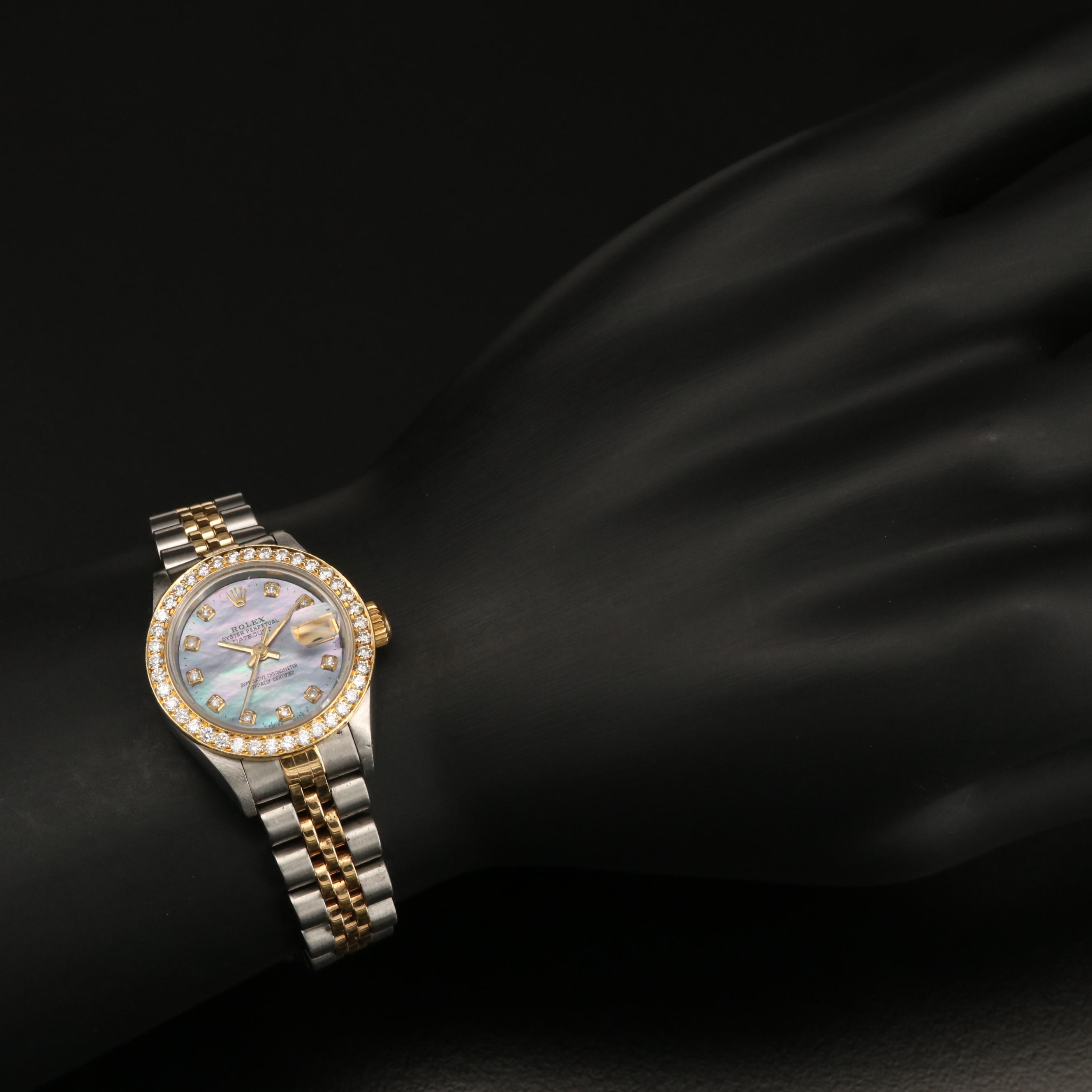 1993 Rolex Datejust Mother of Pearl and 1.09 CTW Diamond Watch