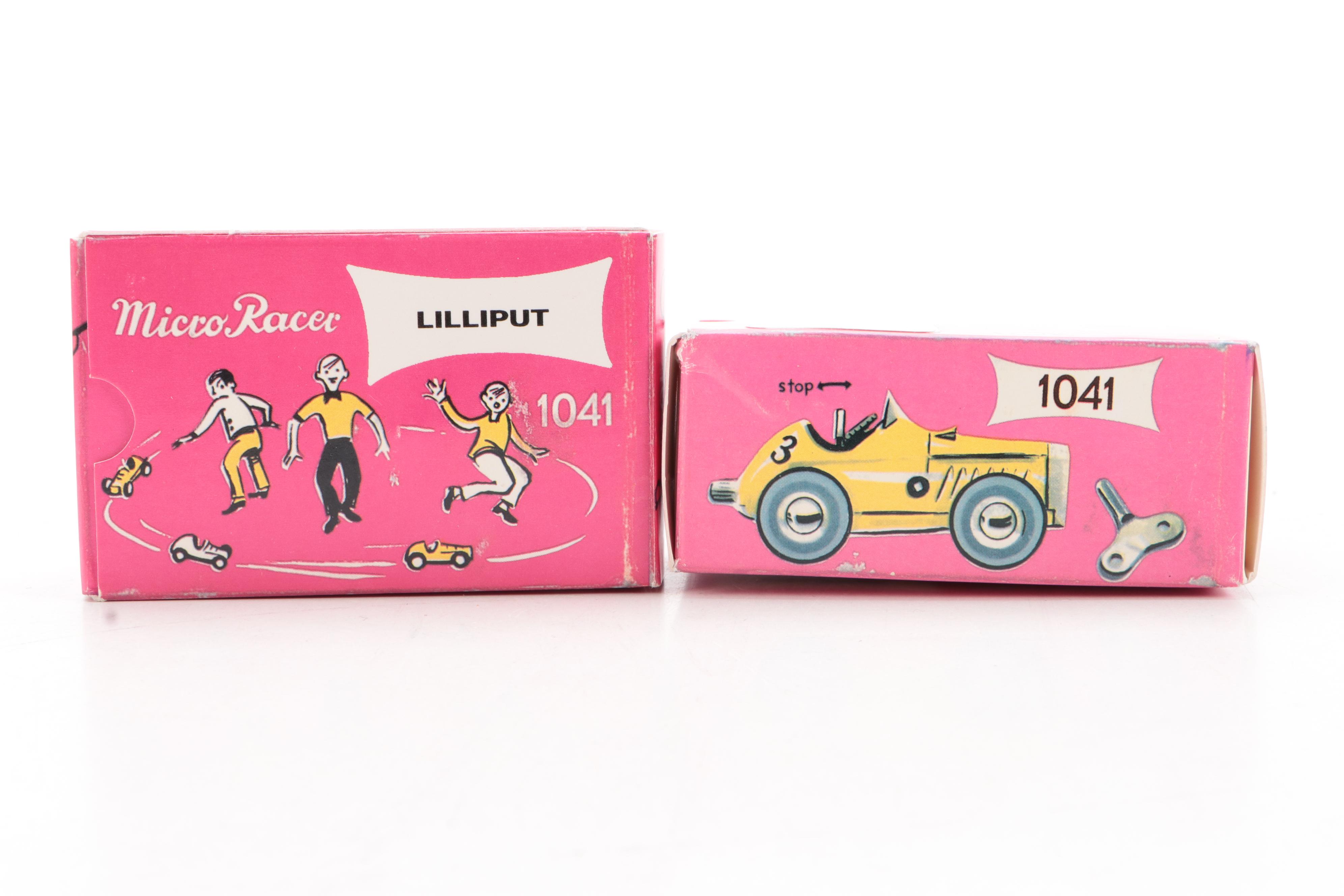 Schuco "Micro Racers" Diecast Key Cars with Mercedes 220 S and 190 SL