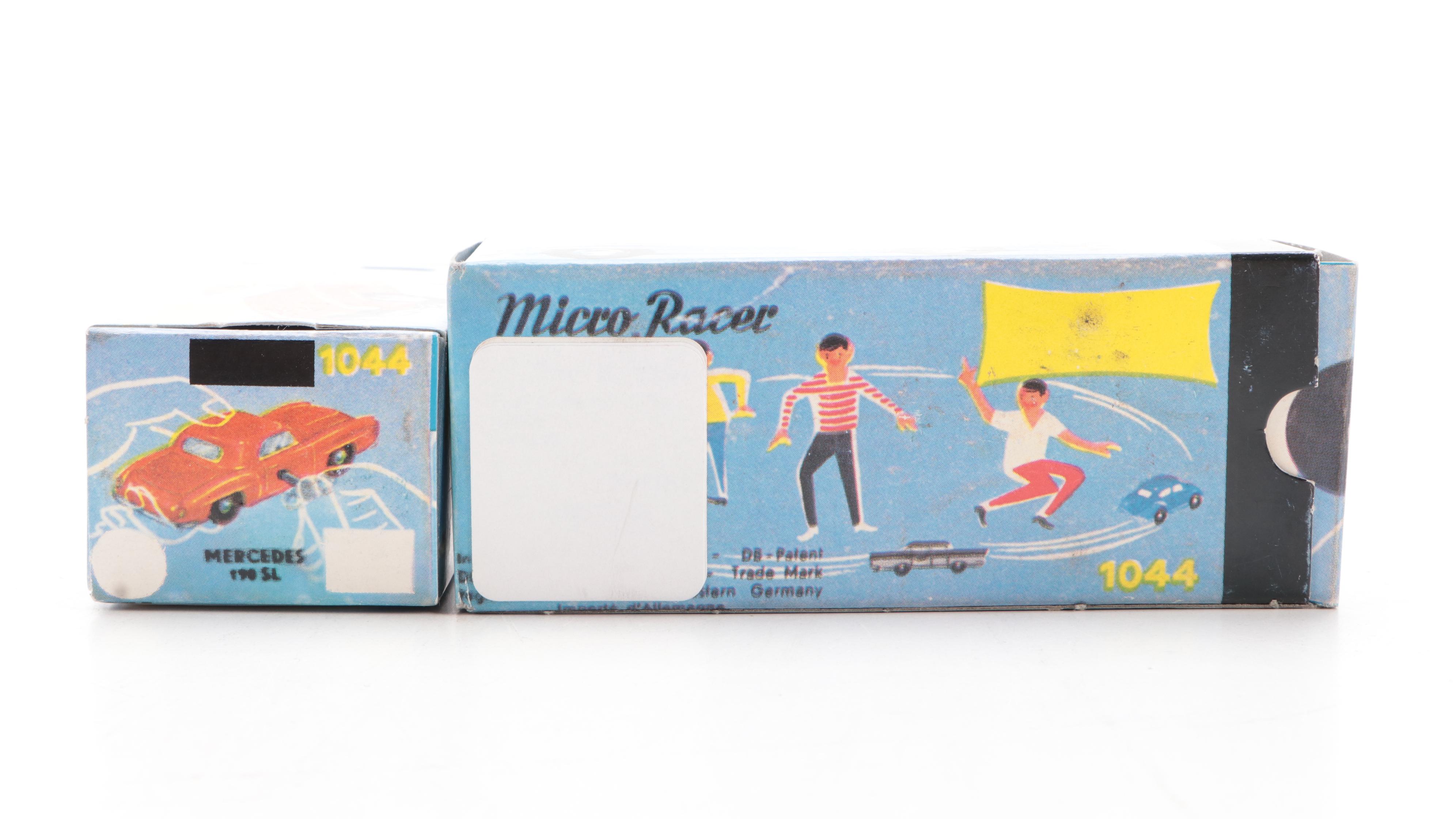 Schuco "Micro Racers" Diecast Key Cars with Mercedes 220 S and 190 SL