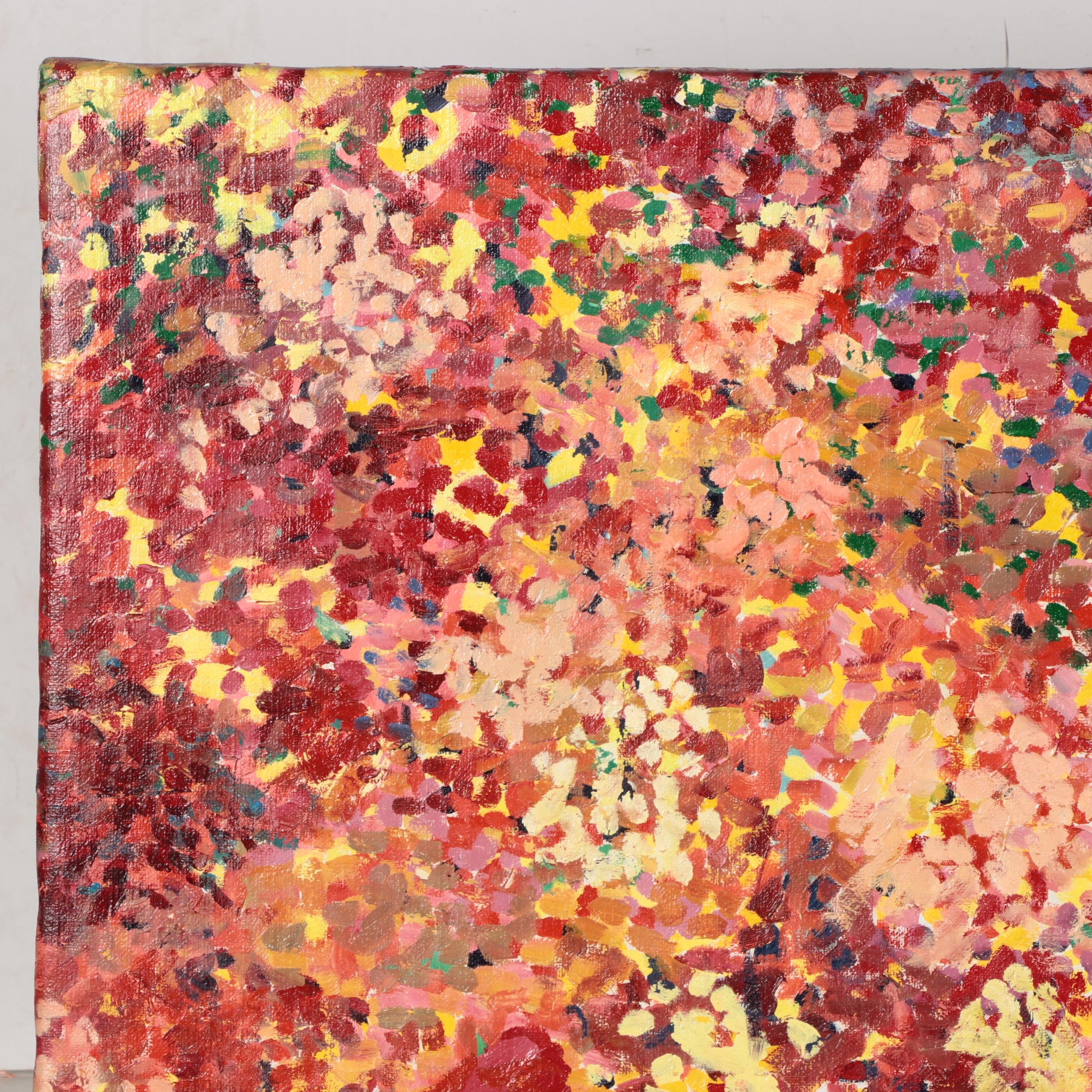 Jerald Mironov Large-Scale Abstract Landscape Oil Painting, Late 20th Century