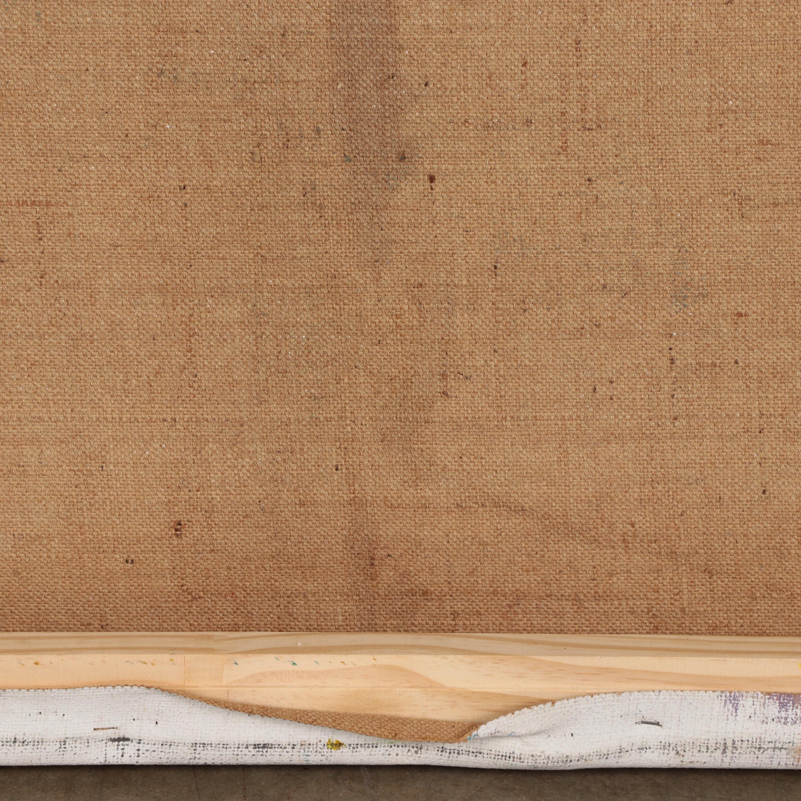 Jerald Mironov Large-Scale Abstract Landscape Oil Painting, Late 20th Century