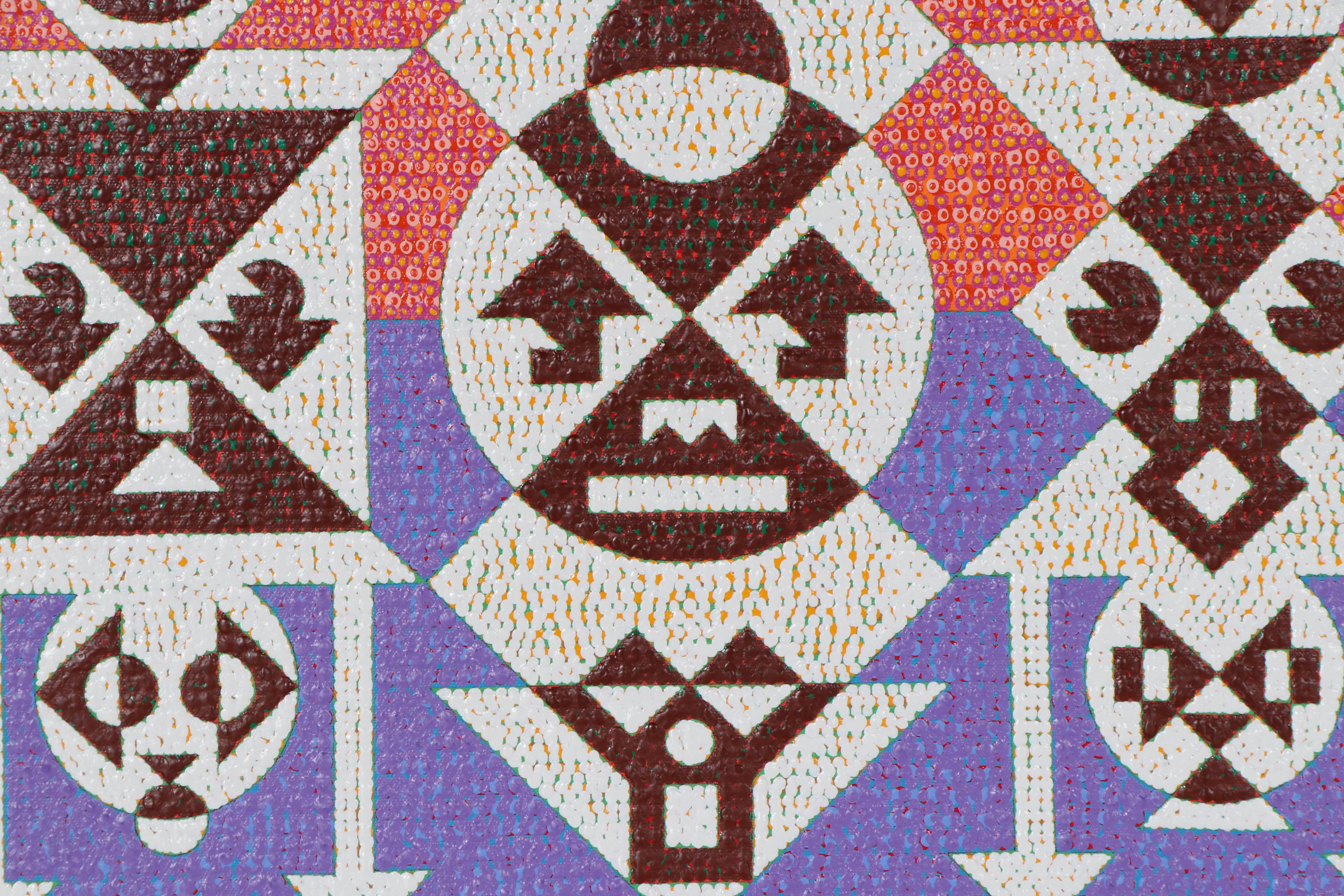 Jerry Kellems Stylized Abstract Acrylic Painting